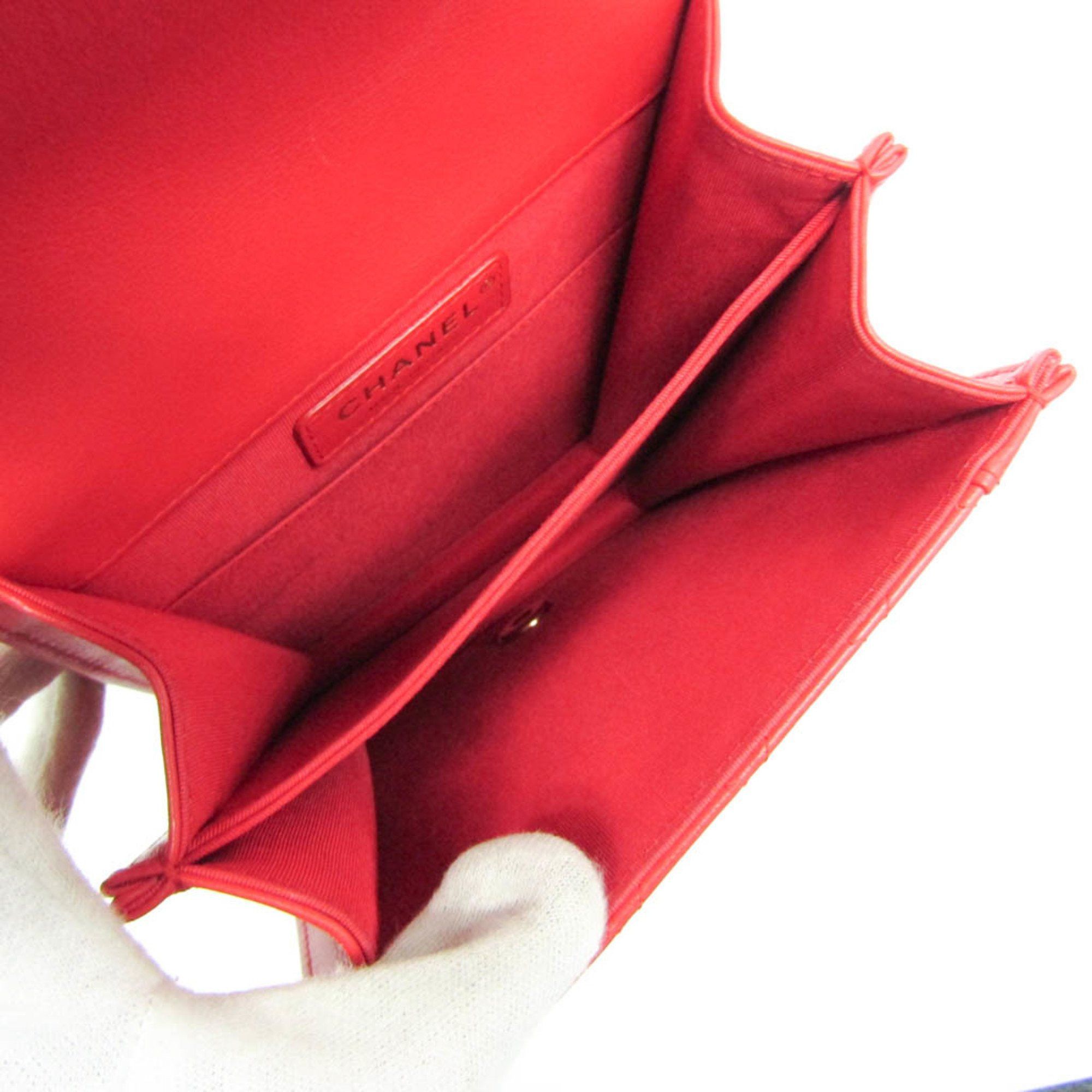 Chanel Red Leather Shopper Bag (Pre-Owned) Size ONE SIZE - 7 Thumbnail