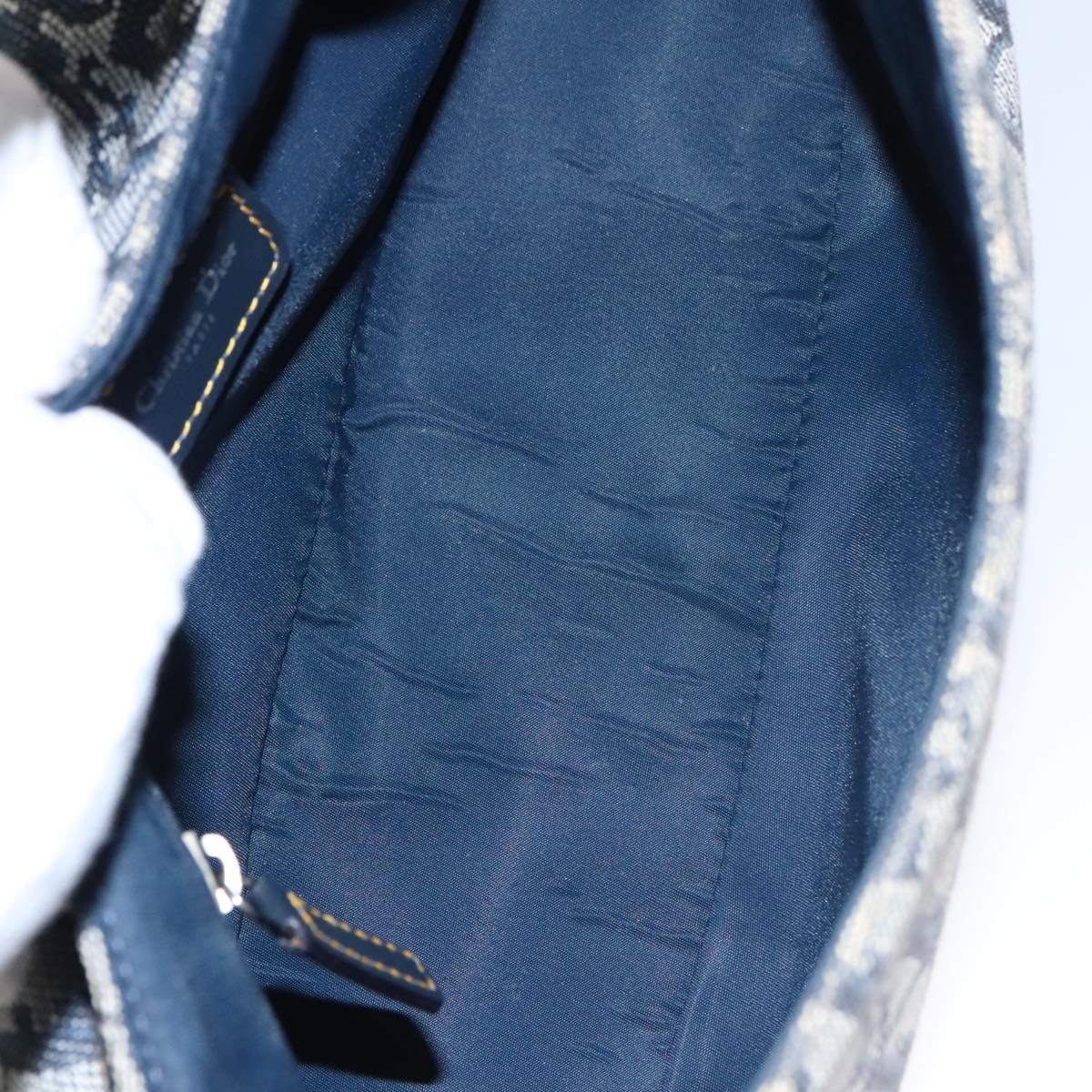 Dior Saddle Navy Canvas Shoulder Bag (Pre-Owned) Size ONE SIZE - 16 Thumbnail