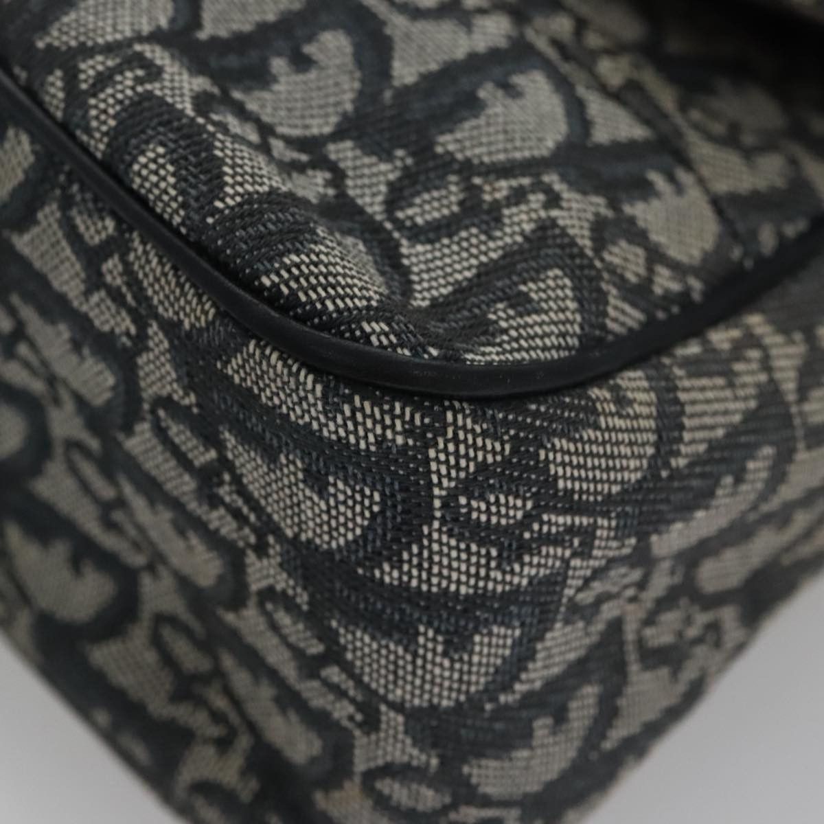 Dior Saddle Navy Canvas Shoulder Bag (Pre-Owned) Size ONE SIZE - 7 Thumbnail