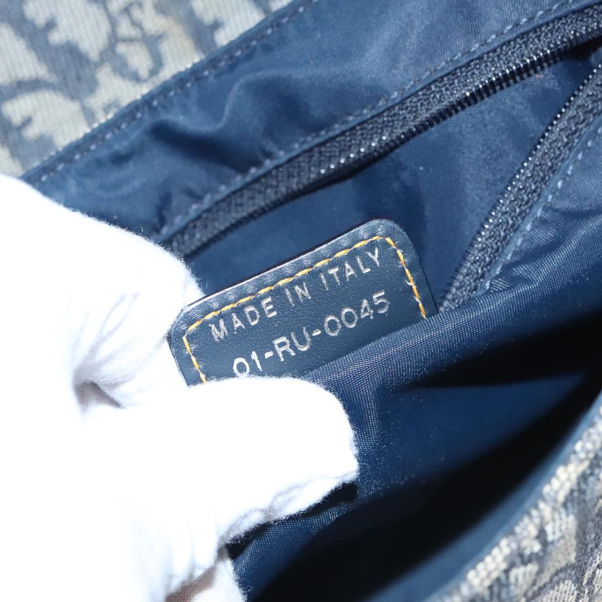 Dior Saddle Navy Canvas Shoulder Bag (Pre-Owned) Size ONE SIZE - 18 Thumbnail