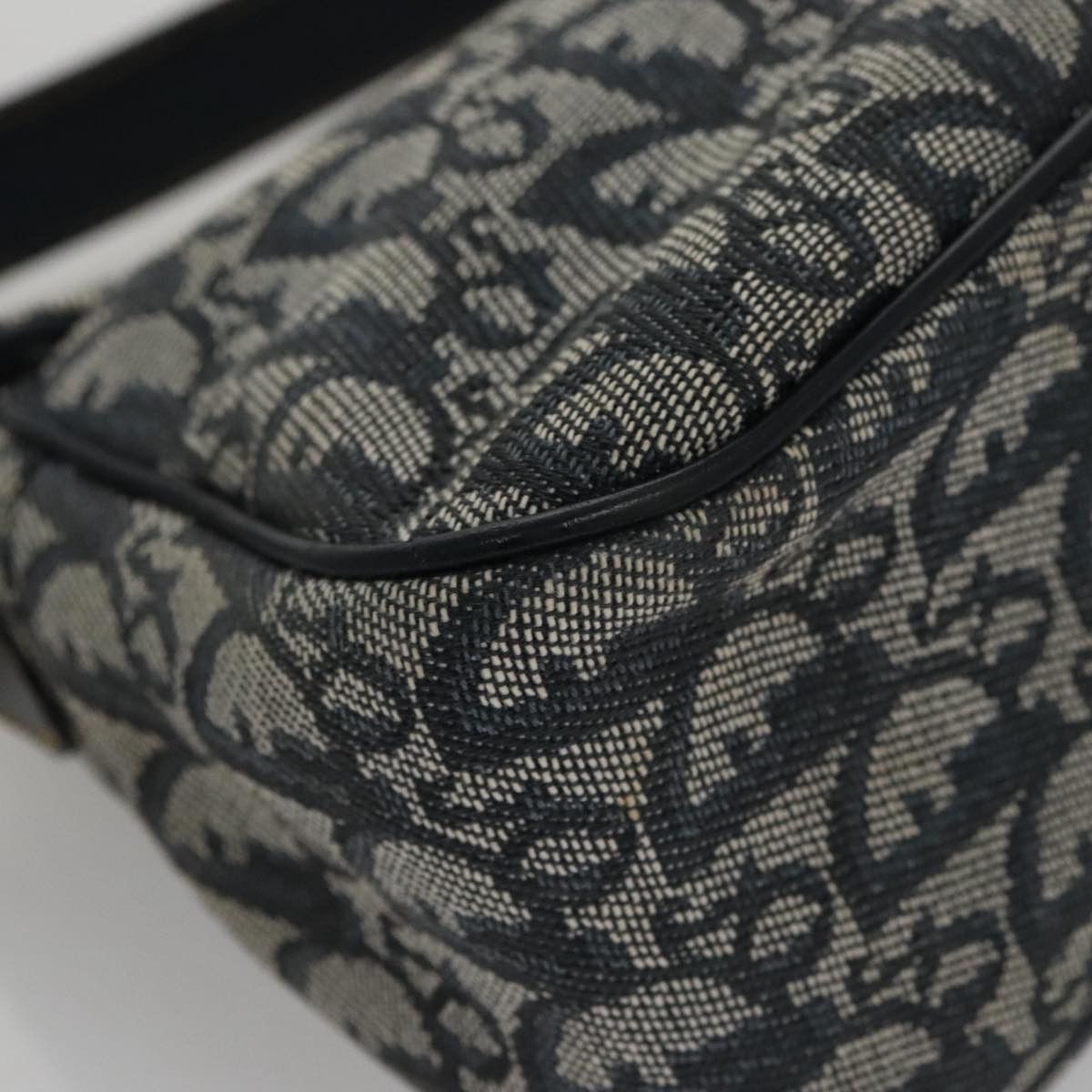 Dior Saddle Navy Canvas Shoulder Bag (Pre-Owned) Size ONE SIZE - 9 Thumbnail