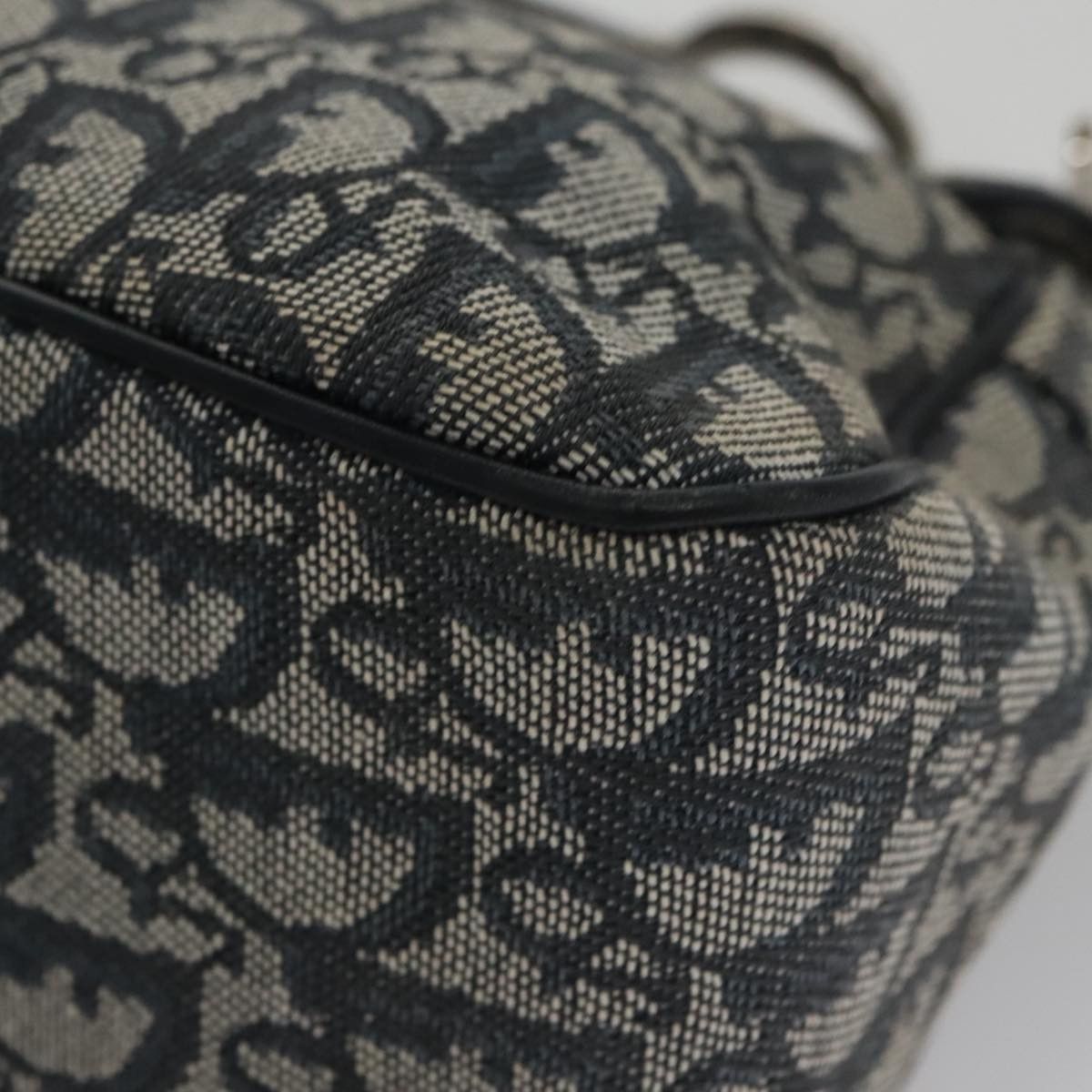 Dior Saddle Navy Canvas Shoulder Bag (Pre-Owned) Size ONE SIZE - 8 Thumbnail