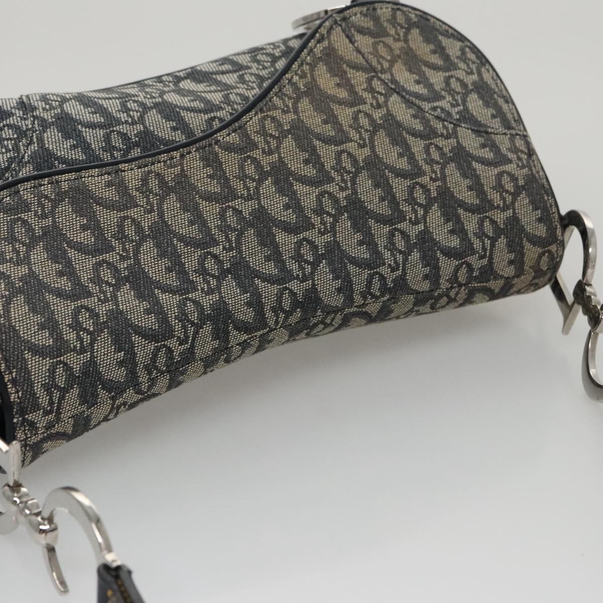Dior Saddle Navy Canvas Shoulder Bag (Pre-Owned) Size ONE SIZE - 5 Thumbnail