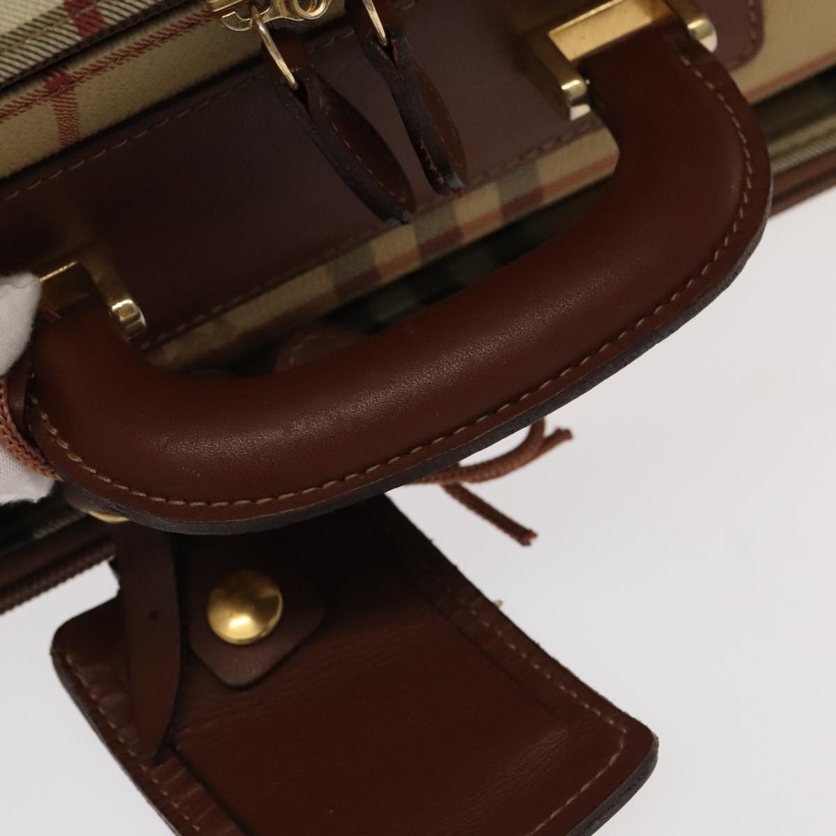 Burberry Nova Check Beige Canvas Travel Bag (Pre-Owned) Size ONE SIZE - 5 Thumbnail