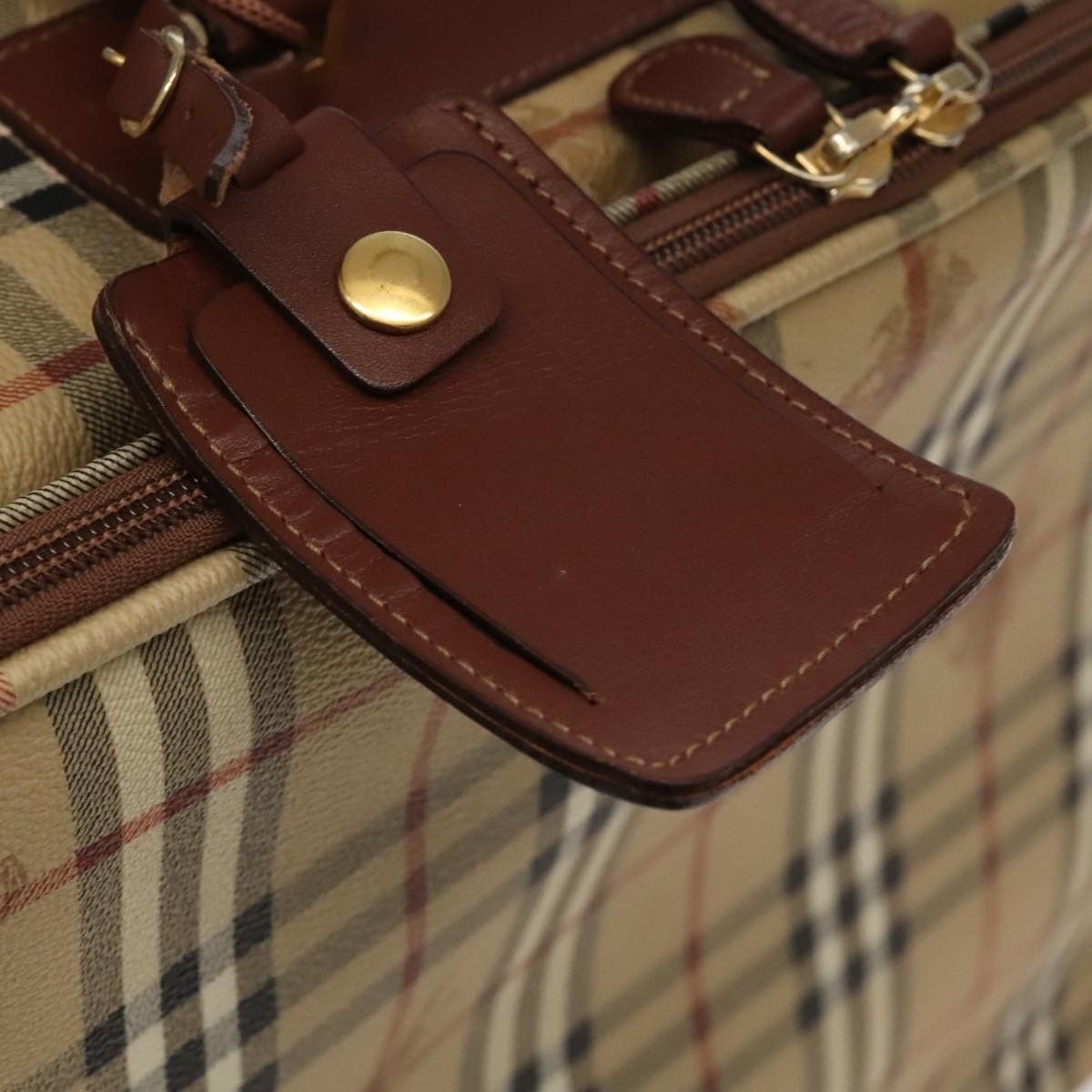 Burberry Nova Check Beige Canvas Travel Bag (Pre-Owned) Size ONE SIZE - 18 Thumbnail