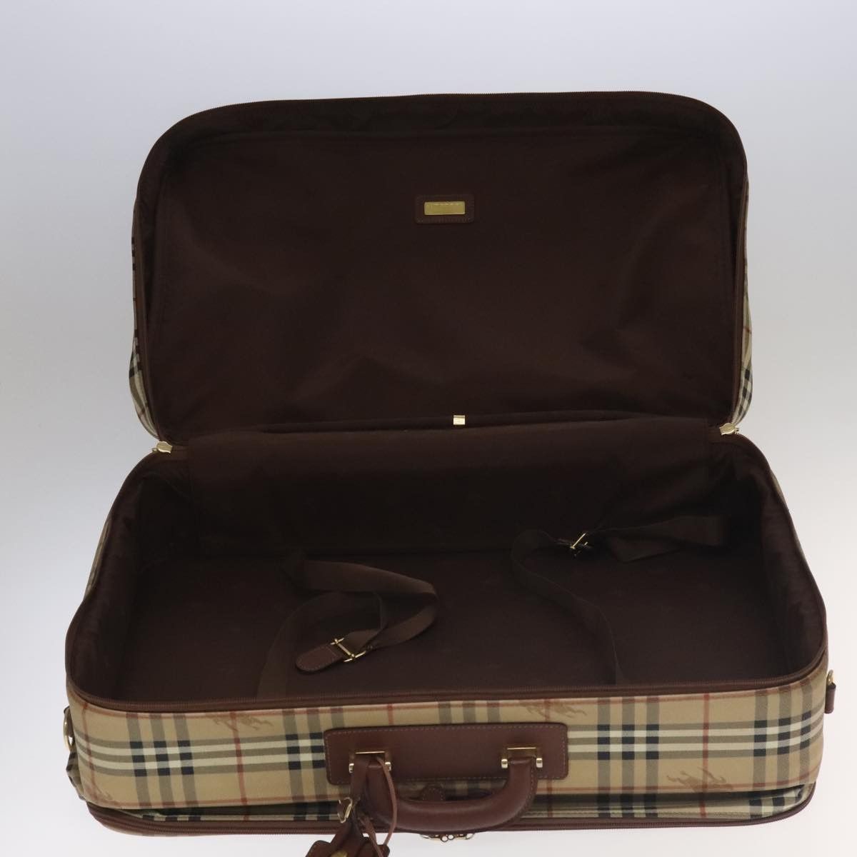 Burberry Nova Check Beige Canvas Travel Bag (Pre-Owned) Size ONE SIZE - 19 Thumbnail