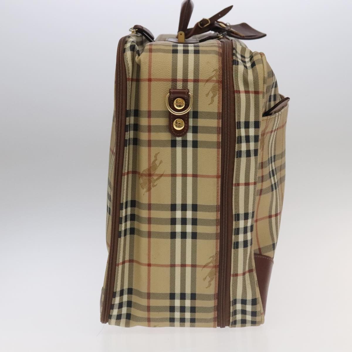 Burberry Nova Check Beige Canvas Travel Bag (Pre-Owned) Size ONE SIZE - 4 Thumbnail
