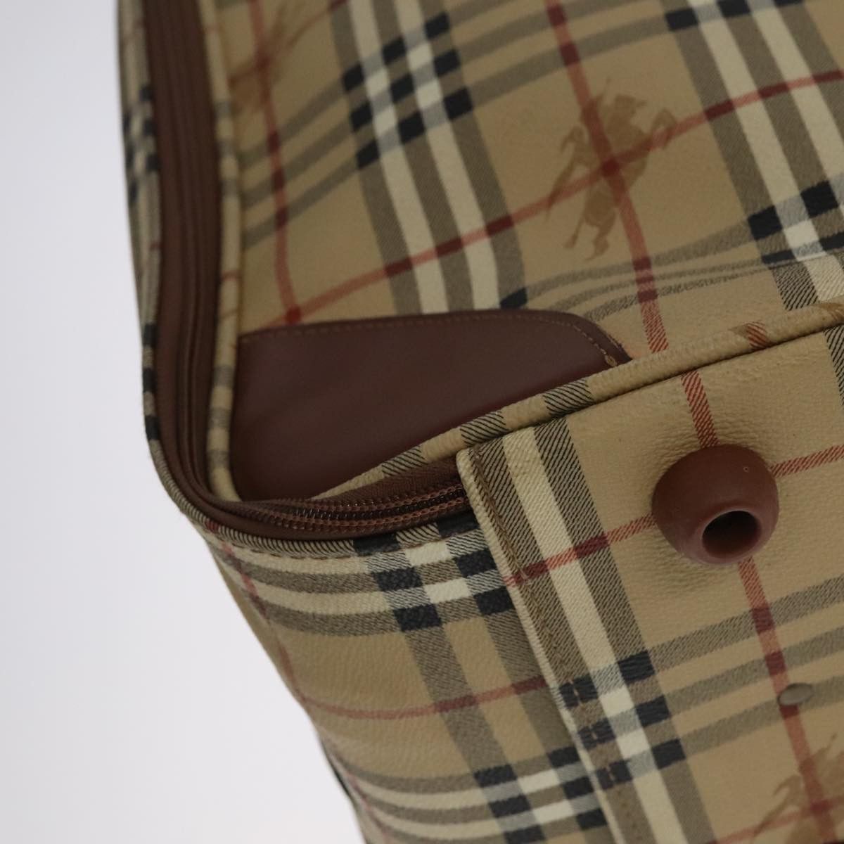 Burberry Nova Check Beige Canvas Travel Bag (Pre-Owned) Size ONE SIZE - 10 Thumbnail
