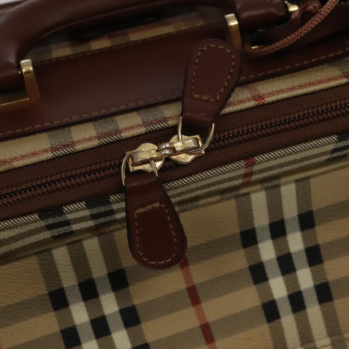 Burberry Nova Check Beige Canvas Travel Bag (Pre-Owned) Size ONE SIZE - 11 Thumbnail