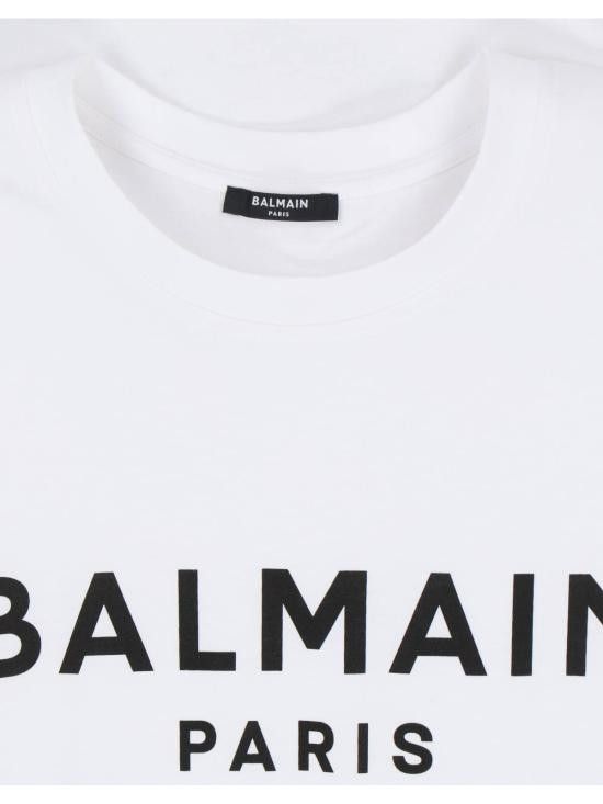 BALMAIN Men T-Shirts EH1EG010BB73 GAB White
