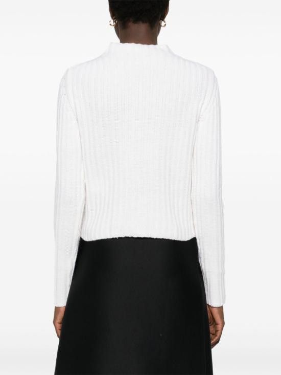 Max Mara MAX MARA Women Sweater 2421366022600 ALOA001 White Size L / US 10 / IT 46 - 5 Thumbnail