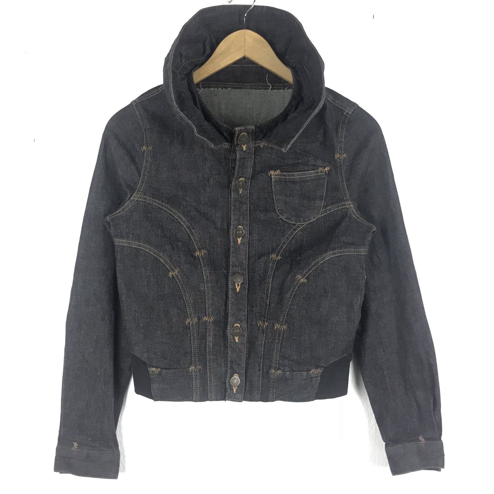 Japanese Brand × Tsumori Chisato Vintage Tsumori Chisato Denim Jacket Size US S / EU 44-46 / 1 - 2 Thumbnail