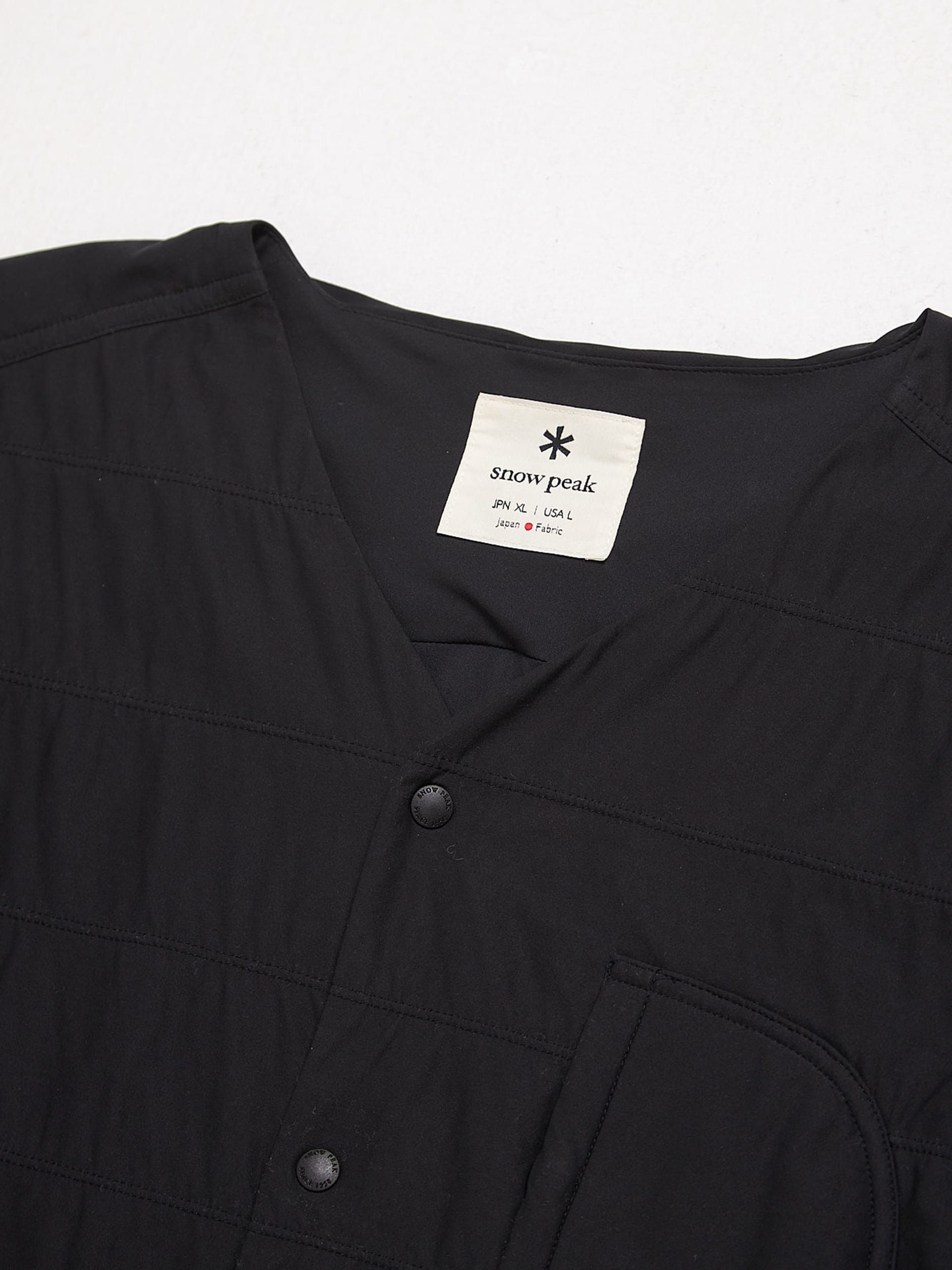 Snow Peak Black Button-Down Polyester Light Jacket Size US L / EU 52-54 / 3 - 3 Thumbnail