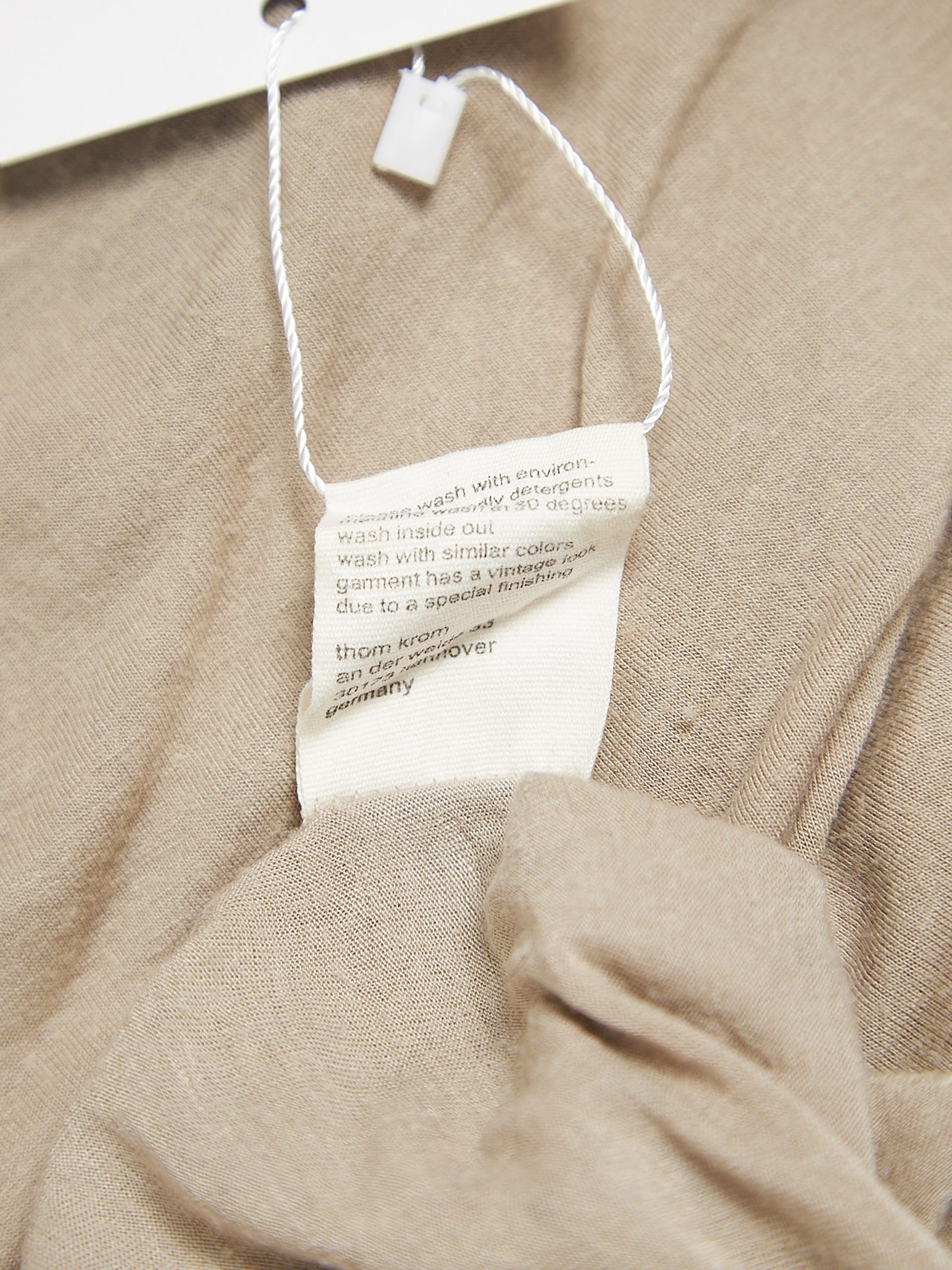 Thom Krom Beige Basic T-Shirt Size US M / EU 48-50 / 2 - 5 Thumbnail