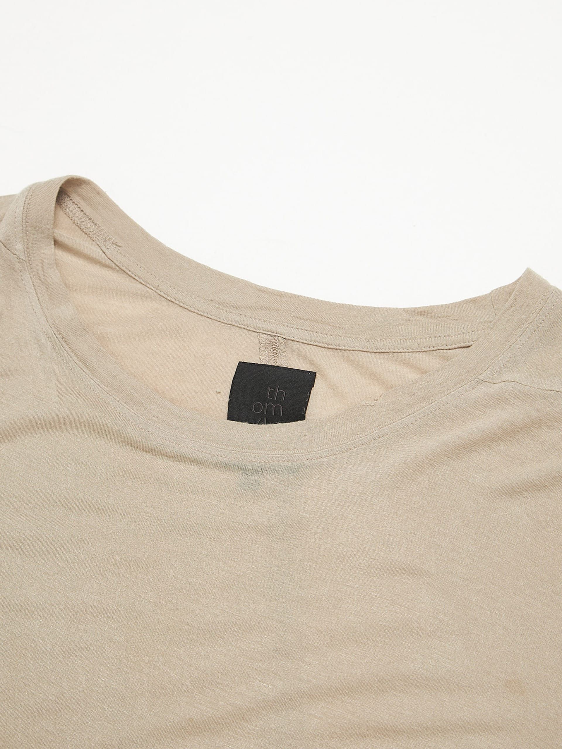 Thom Krom Beige Basic T-Shirt Size US M / EU 48-50 / 2 - 3 Thumbnail