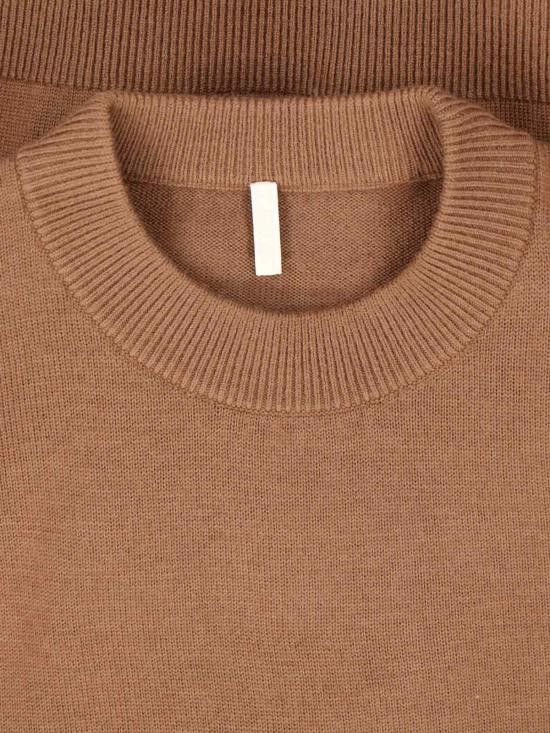 Sunflower SUNFLOWER Men Sweater 3039 MOON MERINO CAMEL Brown Size US L / EU 52-54 / 3 - 3 Thumbnail