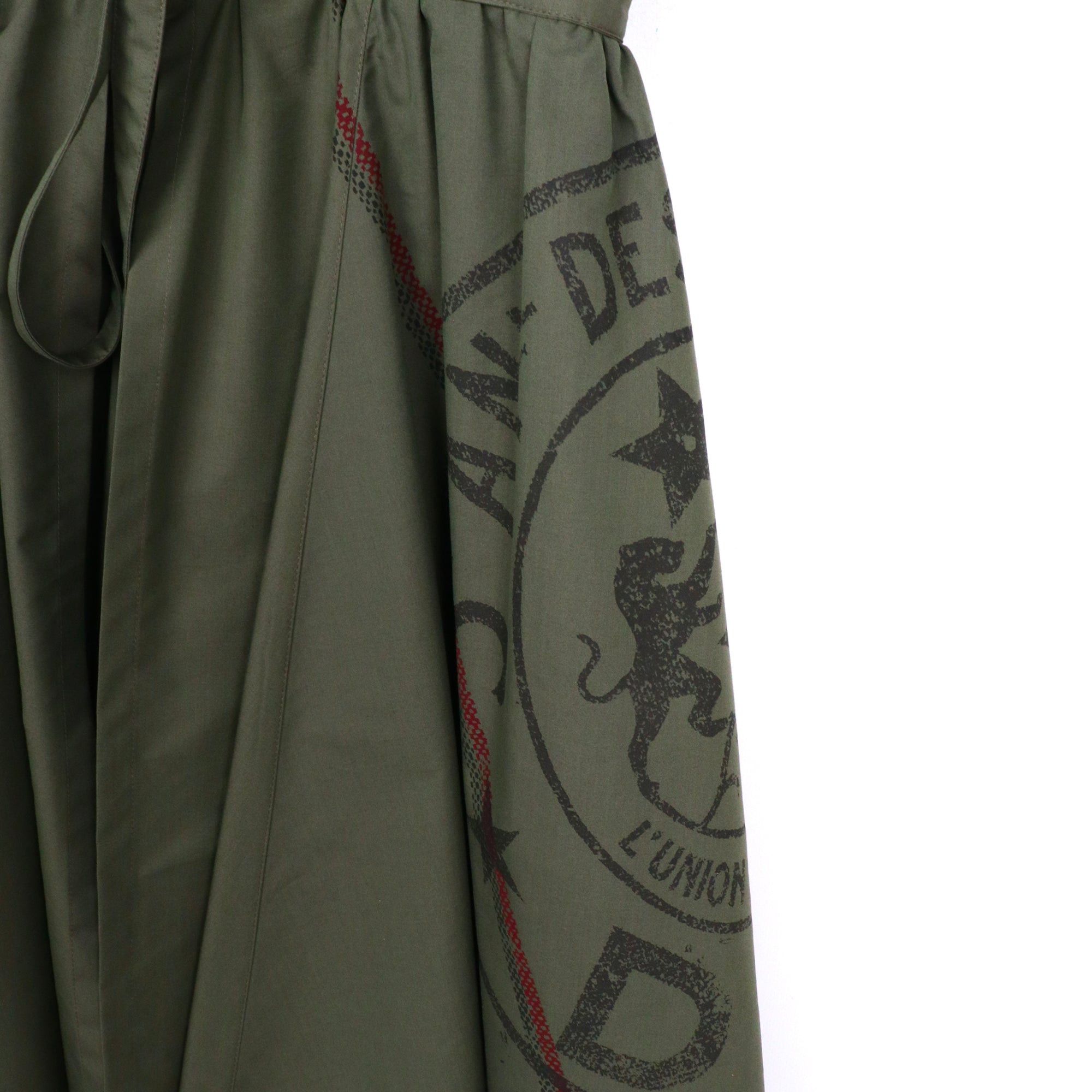 Dior DIOR - Dior short-sleeved dress in khaki cotton (T38) Size S / US 4 / IT 40 - 4 Thumbnail