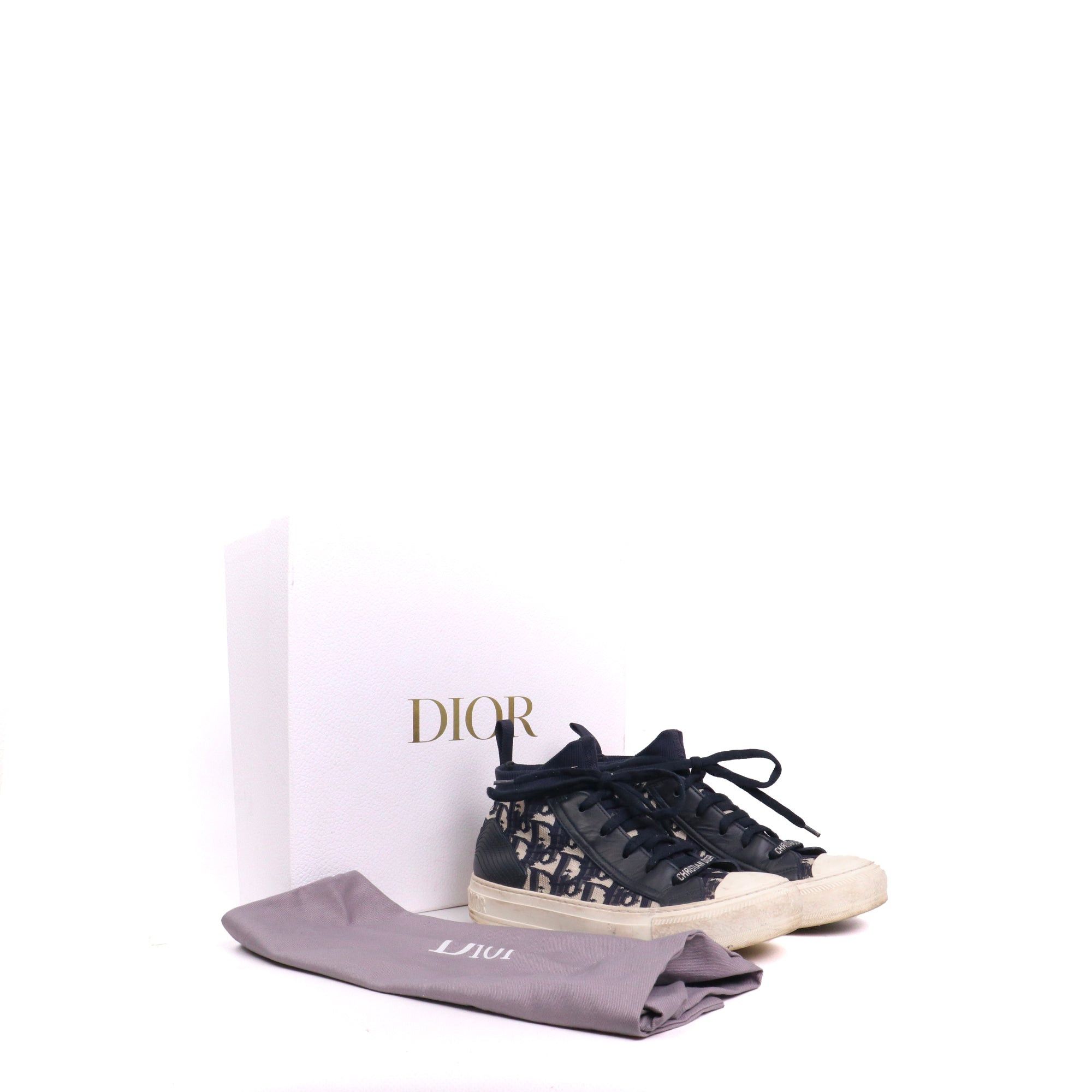 Dior DIOR - Dior Walk'n'dior sneakers in navy blue mesh (T36) Size US 5 / IT 35 - 6 Thumbnail