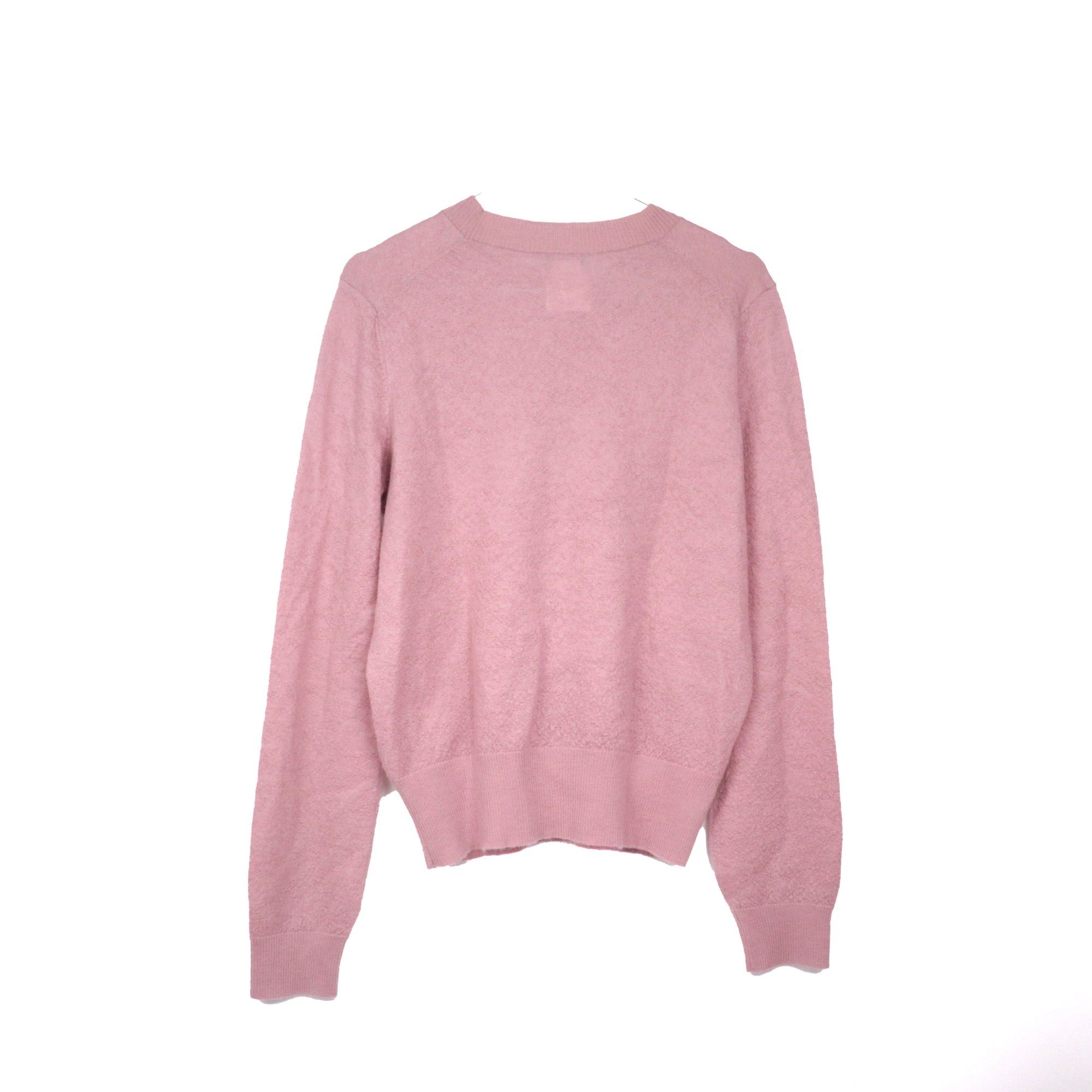 Chanel CHANEL - Chanel pink mohair sweater decorated with pearls (T44) Size L / US 10 / IT 46 - 2 Thumbnail