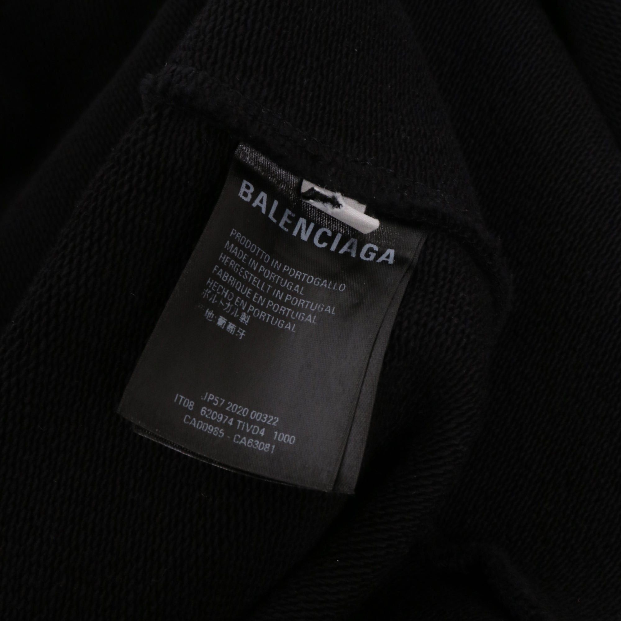 Balenciaga BALENCIAGA - GymWear Balenciaga hooded jacket in black cotton (S) Size US S / EU 44-46 / 1 - 3 Thumbnail
