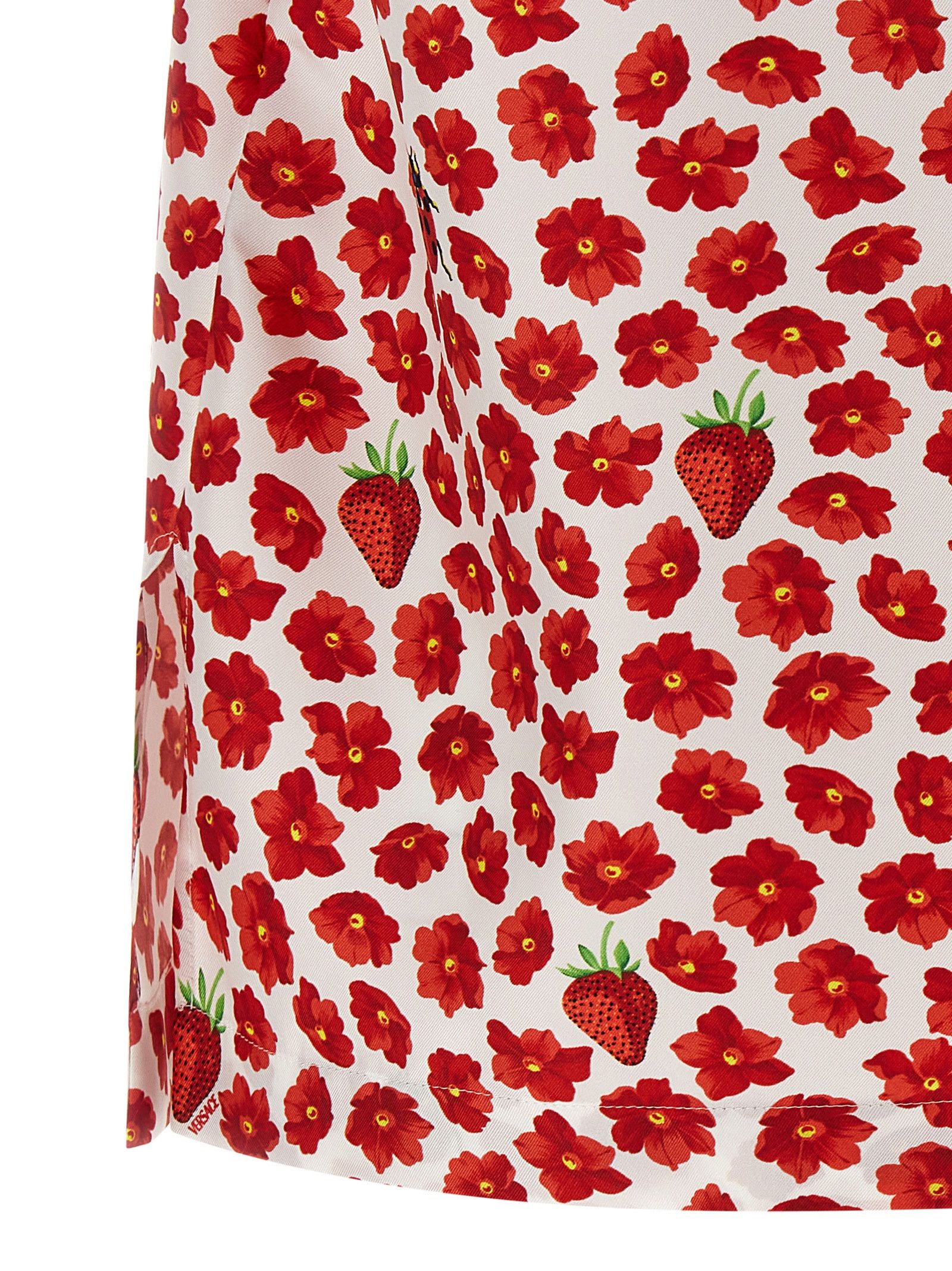 Versace 'Strawberry Garden' Shirt Size M / US 6-8 / IT 42-44 - 4 Thumbnail