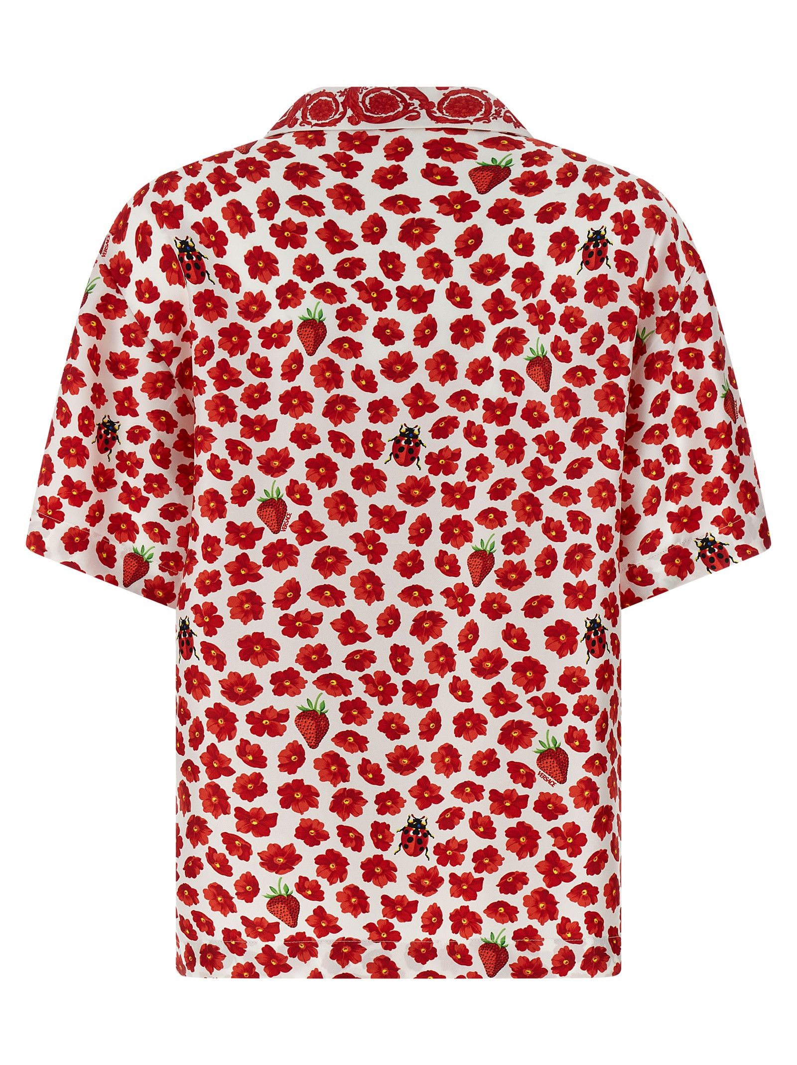 Versace 'Strawberry Garden' Shirt Size M / US 6-8 / IT 42-44 - 2 Thumbnail