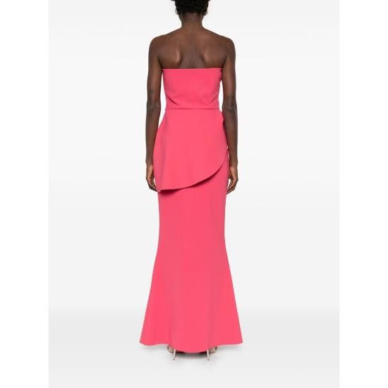 Chiara Boni CHIARA BONI Women Dresses TARO LONG ZP 497 PINK Size L / US 10 / IT 46 - 4 Thumbnail