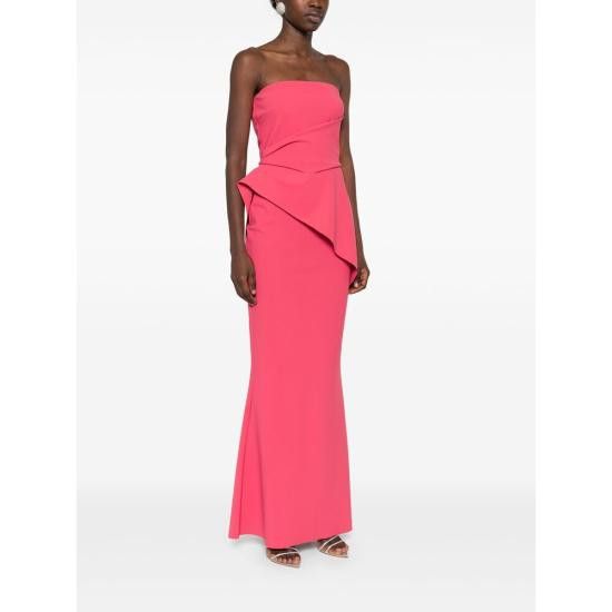 Chiara Boni CHIARA BONI Women Dresses TARO LONG ZP 497 PINK Size L / US 10 / IT 46 - 2 Thumbnail