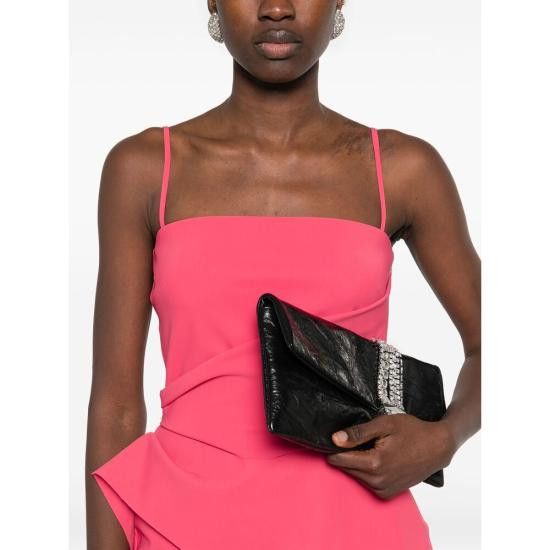 Chiara Boni CHIARA BONI Women Dresses TARO LONG ZP 497 PINK Size L / US 10 / IT 46 - 3 Thumbnail
