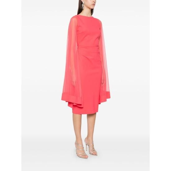 Chiara Boni CHIARA BONI Women Dresses JOJU ILLUSION 202 PINK Size L / US 10 / IT 46 - 4 Thumbnail
