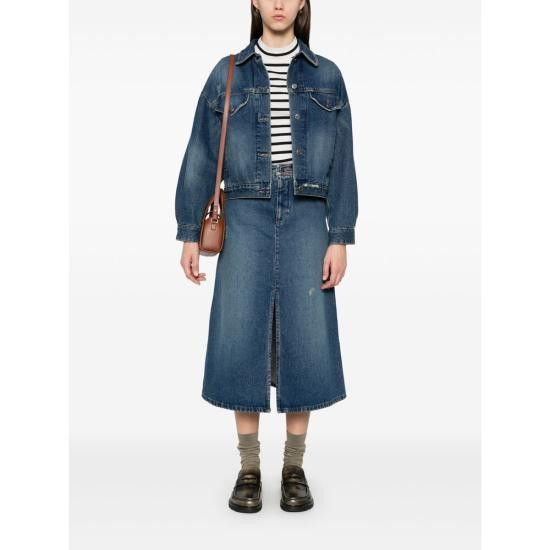 A.P.C. A.P.C. Women Denim Jackets COHFC F02905 IAL BLUE Size S / US 4 / IT 40 - 3 Thumbnail