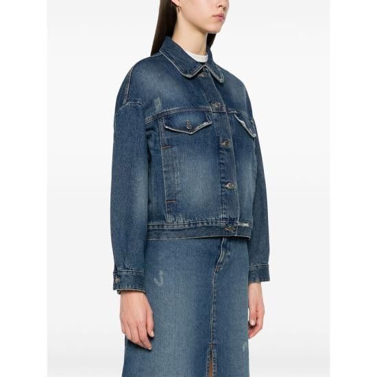 A.P.C. A.P.C. Women Denim Jackets COHFC F02905 IAL BLUE Size S / US 4 / IT 40 - 5 Thumbnail