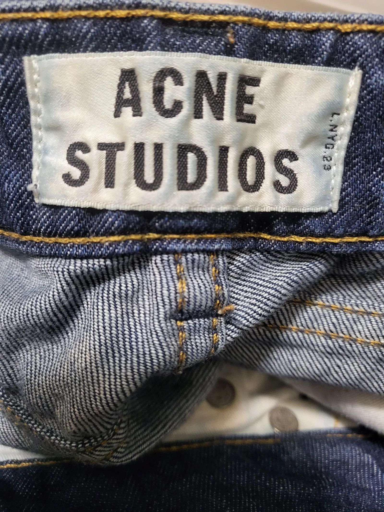Acne Studios Acne Studios Needle raw Jeans Size 24" / US 00 / IT 34 - 2 Thumbnail