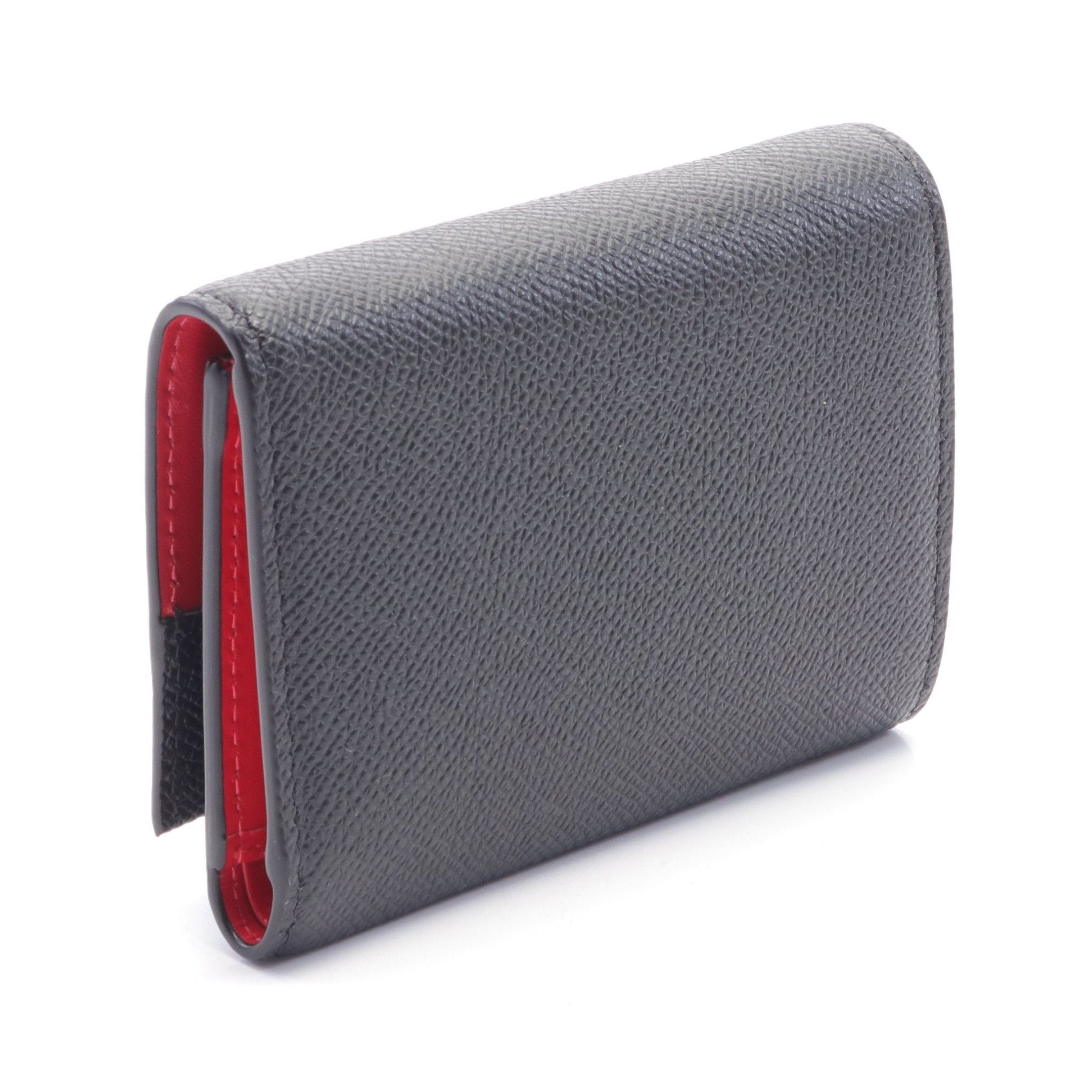 Christian Louboutin Christian Louboutin Groovy Trifold Wallet Leather Black Size ONE SIZE - 2 Thumbnail
