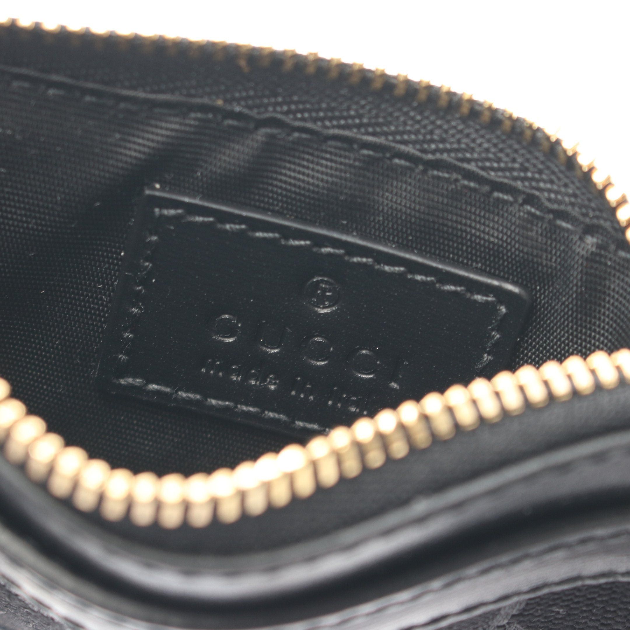 Gucci Gucci Gg Canvas Card Case Coin Purse Leather Black Size ONE SIZE - 4 Thumbnail
