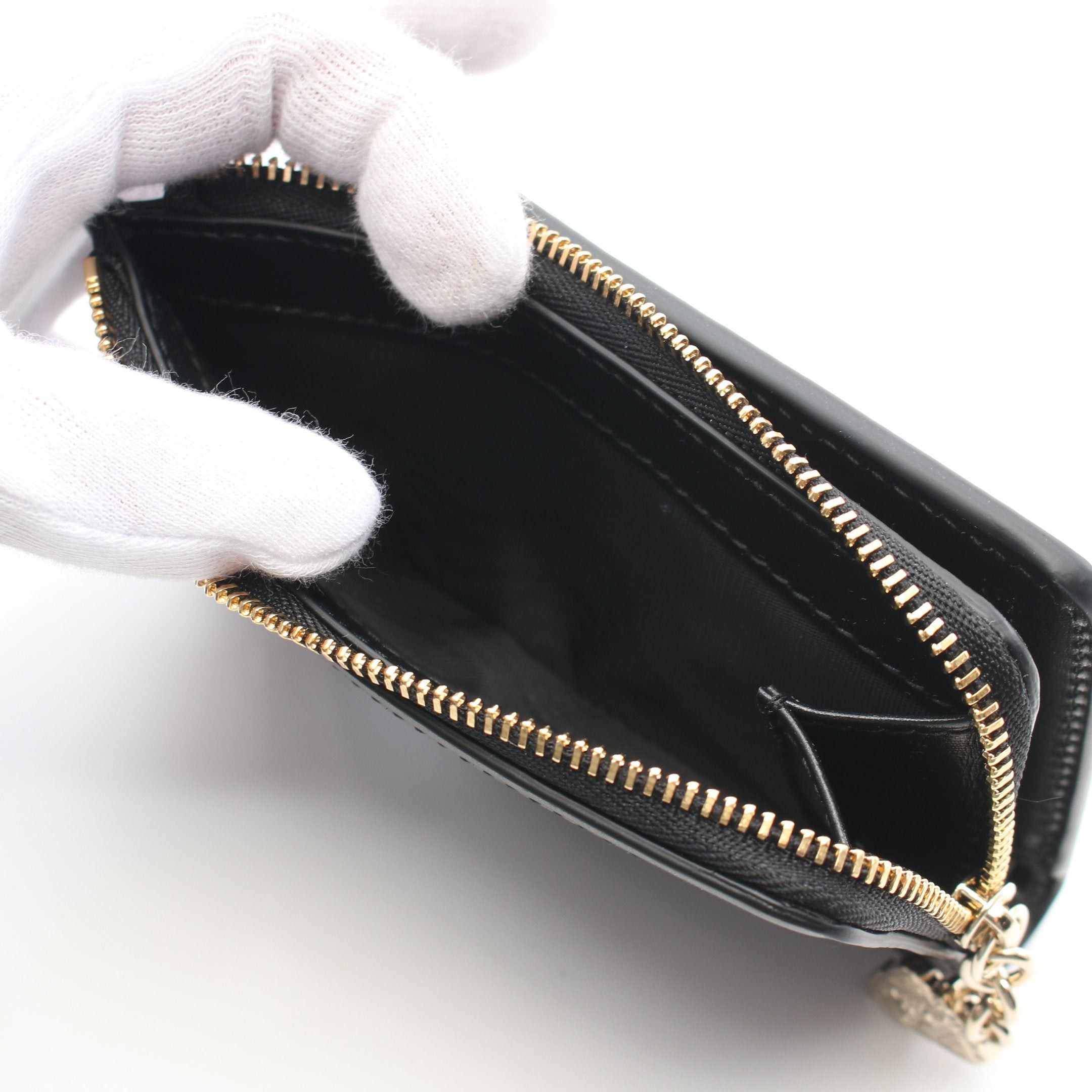 Gucci Gucci Gg Canvas Mini Wallet Bi-Fold Leather Black Size ONE SIZE - 4 Thumbnail