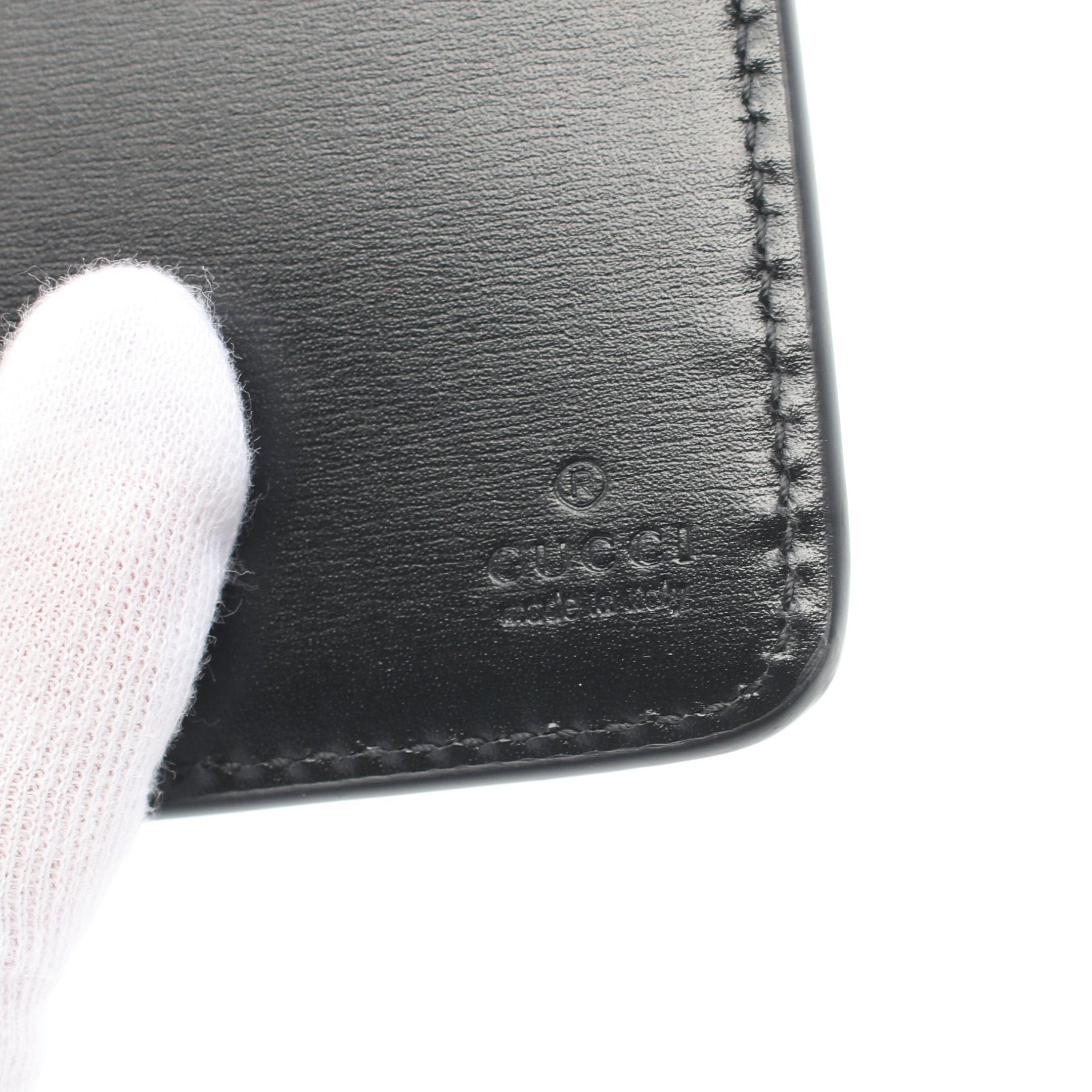 Gucci Gucci Gg Canvas Mini Wallet Bi-Fold Leather Black Size ONE SIZE - 5 Thumbnail
