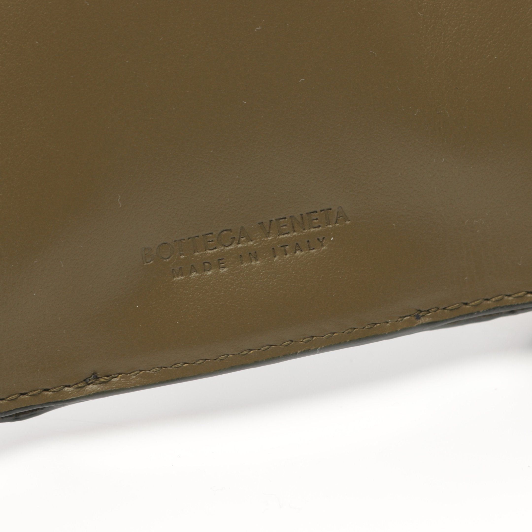 Bottega Veneta Bottega Veneta Intrecciato Trifold Wallet Compact Leather Black Size ONE SIZE - 5 Thumbnail