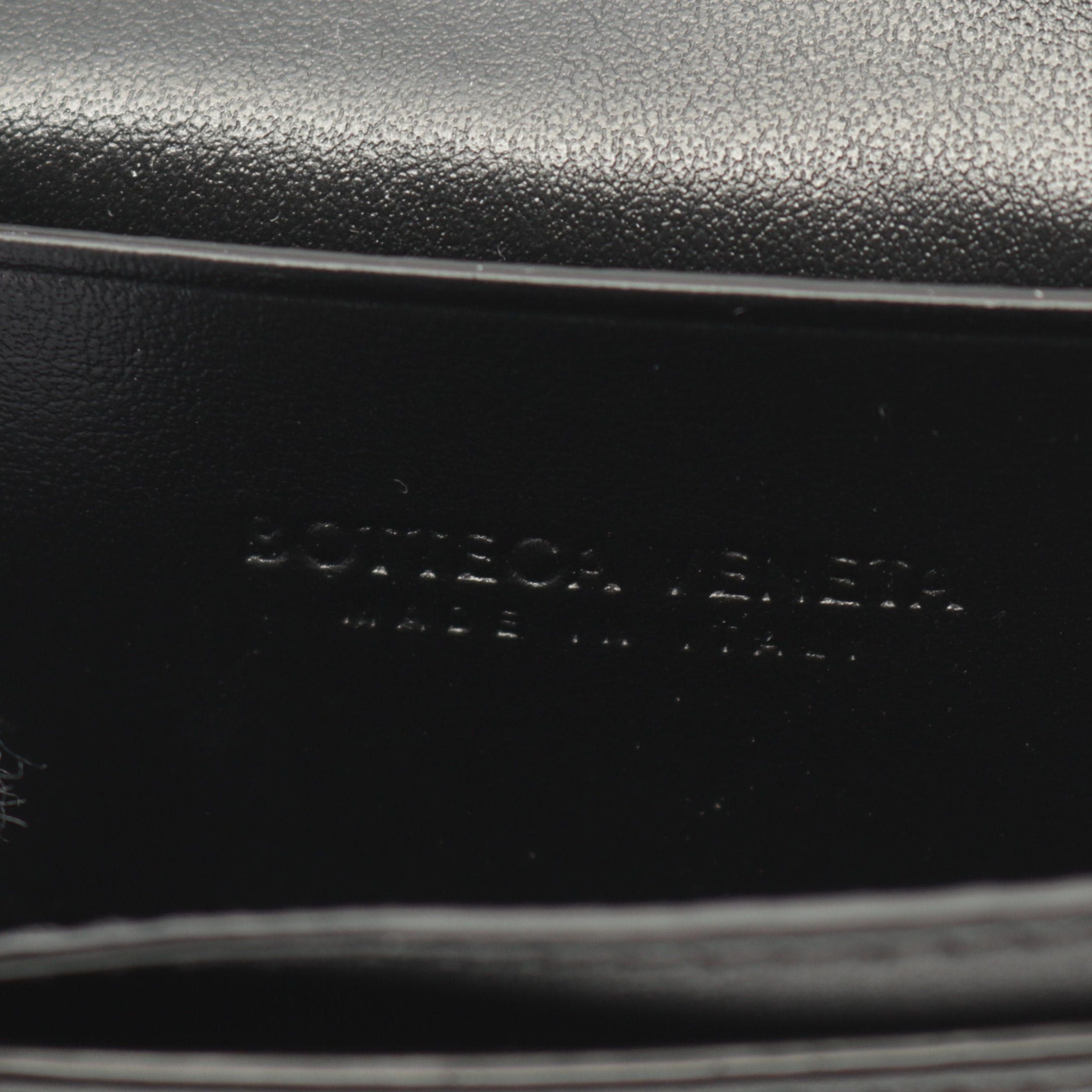 Bottega Veneta Bottega Veneta Intrecciato Card Case Name Holder Leather Black Size ONE SIZE - 4 Thumbnail