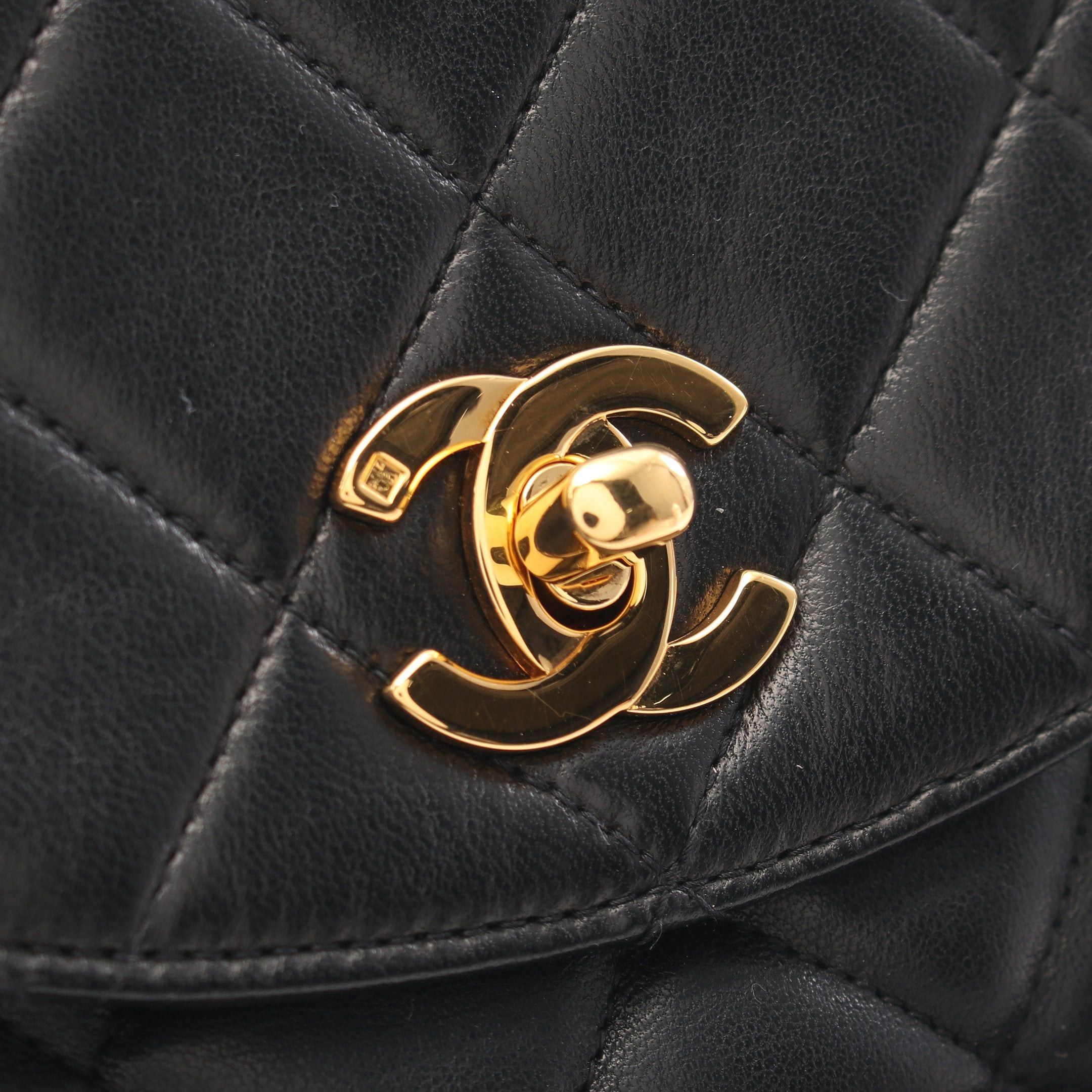 Chanel Chanel Matelasse Backpack Rucksack Lambskin Black Gold Hardware Size ONE SIZE - 10 Thumbnail
