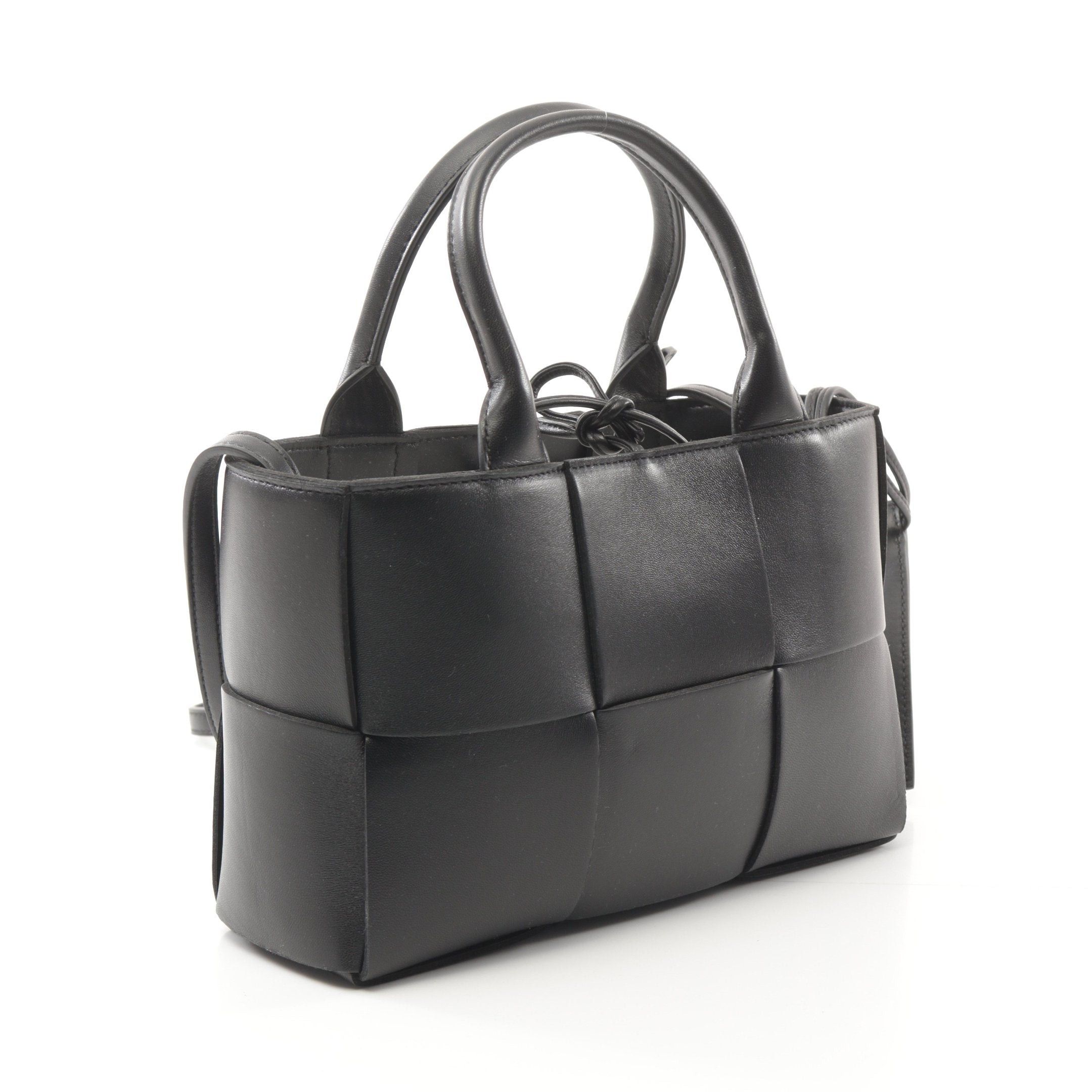 Bottega Veneta Bottega Veneta Mini Arco Handbag Tote Bag Leather Black Size ONE SIZE - 2 Thumbnail