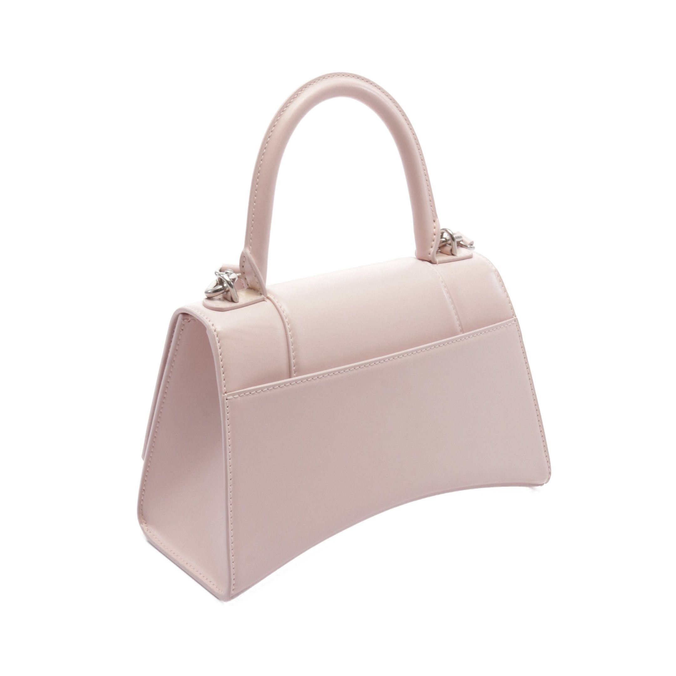 Balenciaga Balenciaga Hour Glass Small Handbag Leather Light Pink Size ONE SIZE - 2 Thumbnail