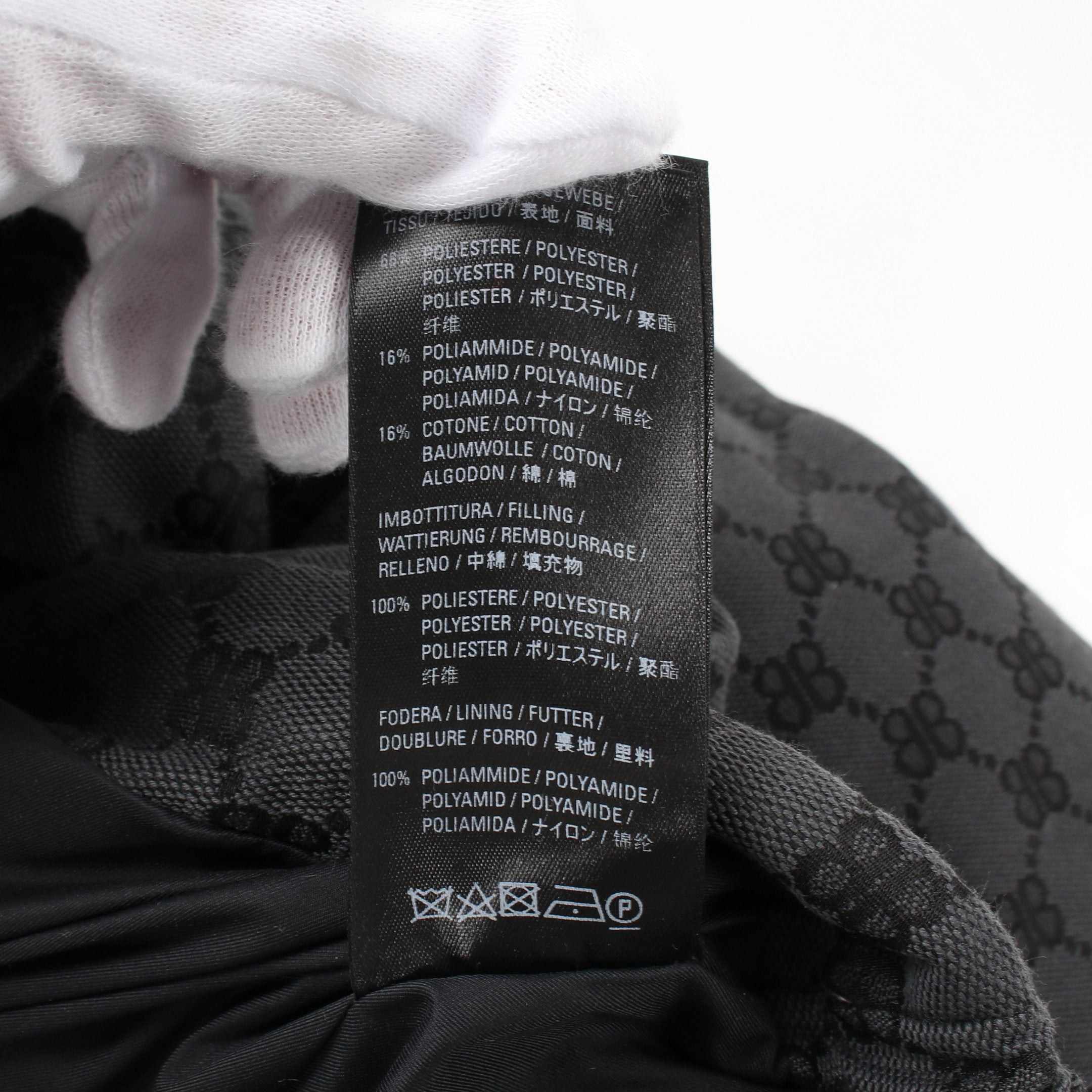 Balenciaga Balenciaga Balenciaga * Gucci The Hacker Project Puffer Jacket Black Batting Hooded 21Aw Size ONE SIZE - 5 Thumbnail
