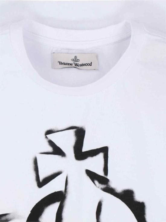 Tシャツ・カットソー VIVIENNE WESTWOOD Men T-shirt White 3G010033.J001M A401 Vivienne Westwood VIVIENNE WESTWOOD Men T-Shirts 3G010033