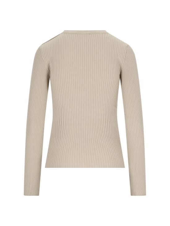 Courreges COURREGES Women Sweater VESMPU187FI0001 1054 Beige Size L / US 10 / IT 46 - 2 Thumbnail