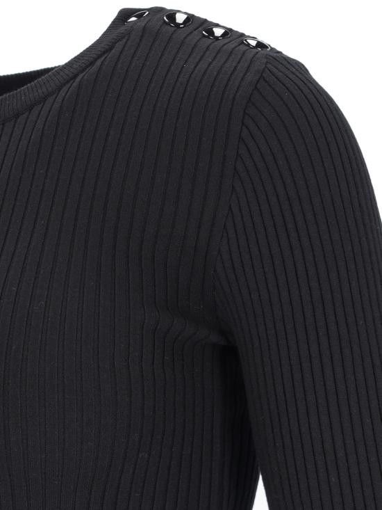 Courreges COURREGES Women Sweater VESMPU187FI0001 9999 Black Size M / US 6-8 / IT 42-44 - 3 Thumbnail