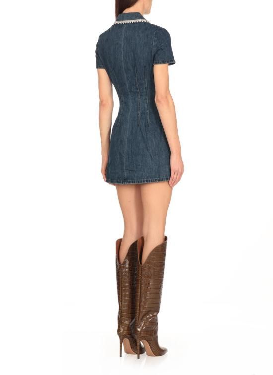 Self-Portrait SELF PORTRAIT Women Mid Skirts SS24921SBL COLLARED MINIBLUE Blue Size M / US 6-8 / IT 42-44 - 5 Thumbnail