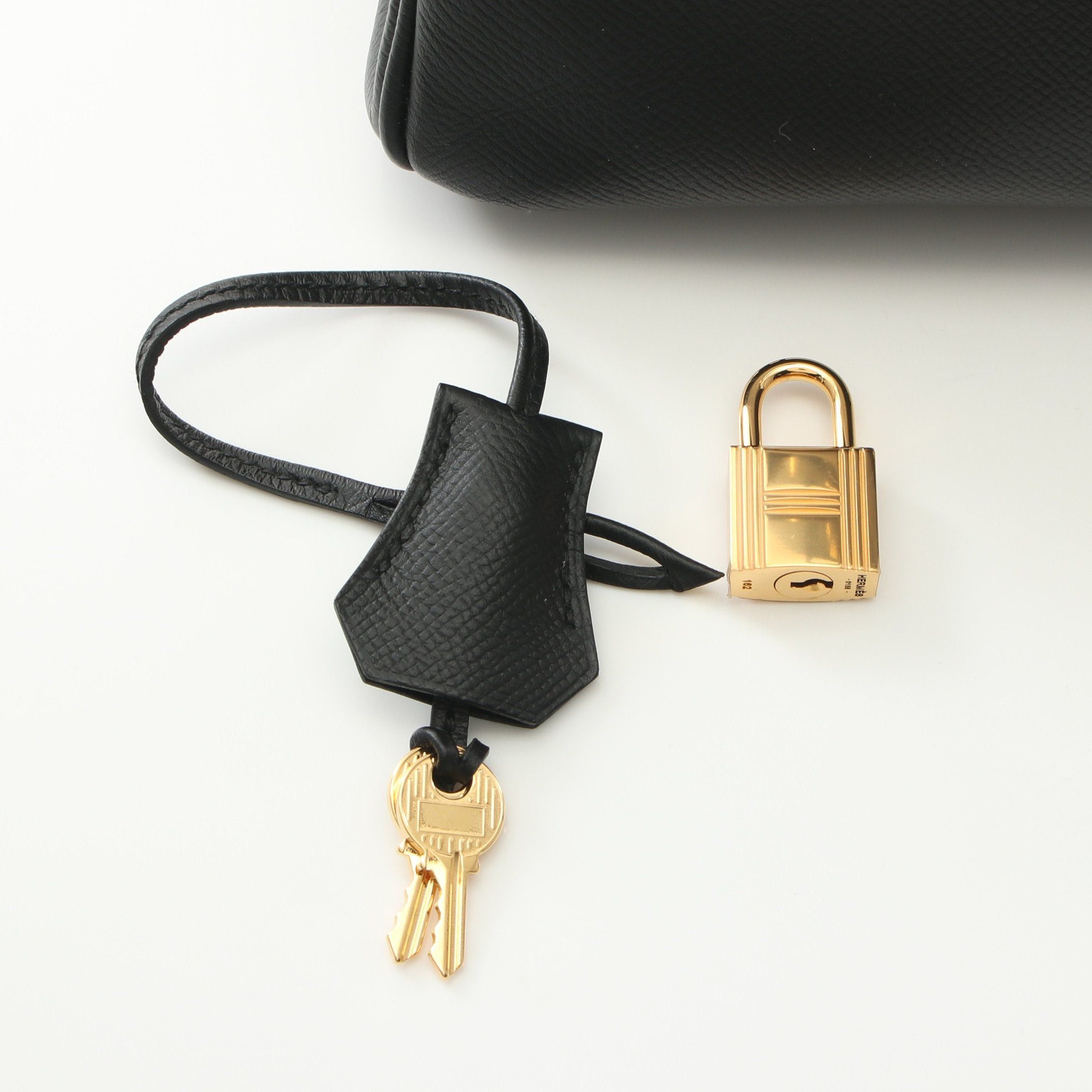 Hermes Hermes Birkin 30 Handbag Veau Epsom Black Gold Hardware C Engraved Size ONE SIZE - 6 Thumbnail