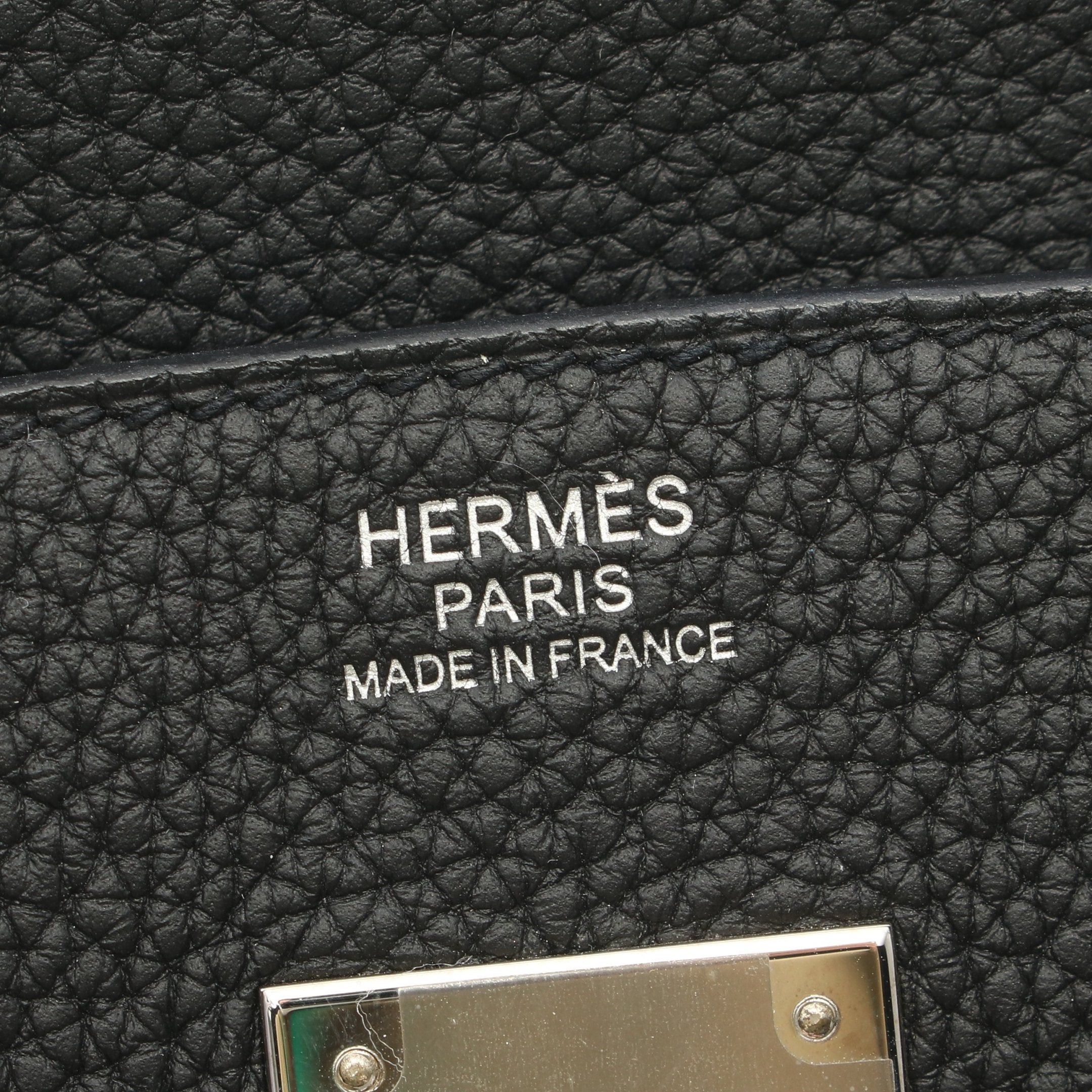 Hermes Hermes Birkin 30 Handbag Togo Black Silver Hardware Z Stamp Size ONE SIZE - 4 Thumbnail