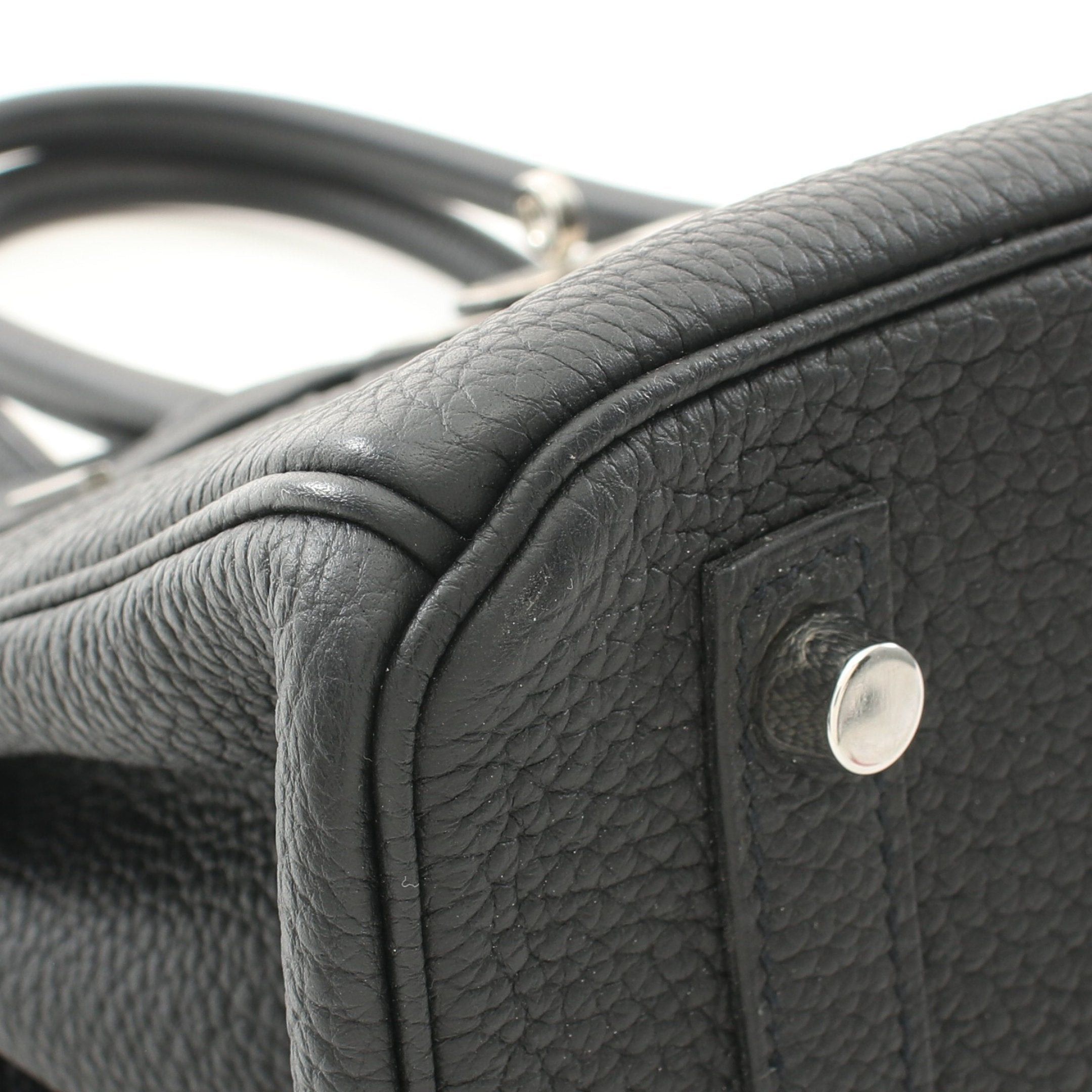 Hermes Hermes Birkin 30 Handbag Togo Black Silver Hardware Z Stamp Size ONE SIZE - 9 Thumbnail